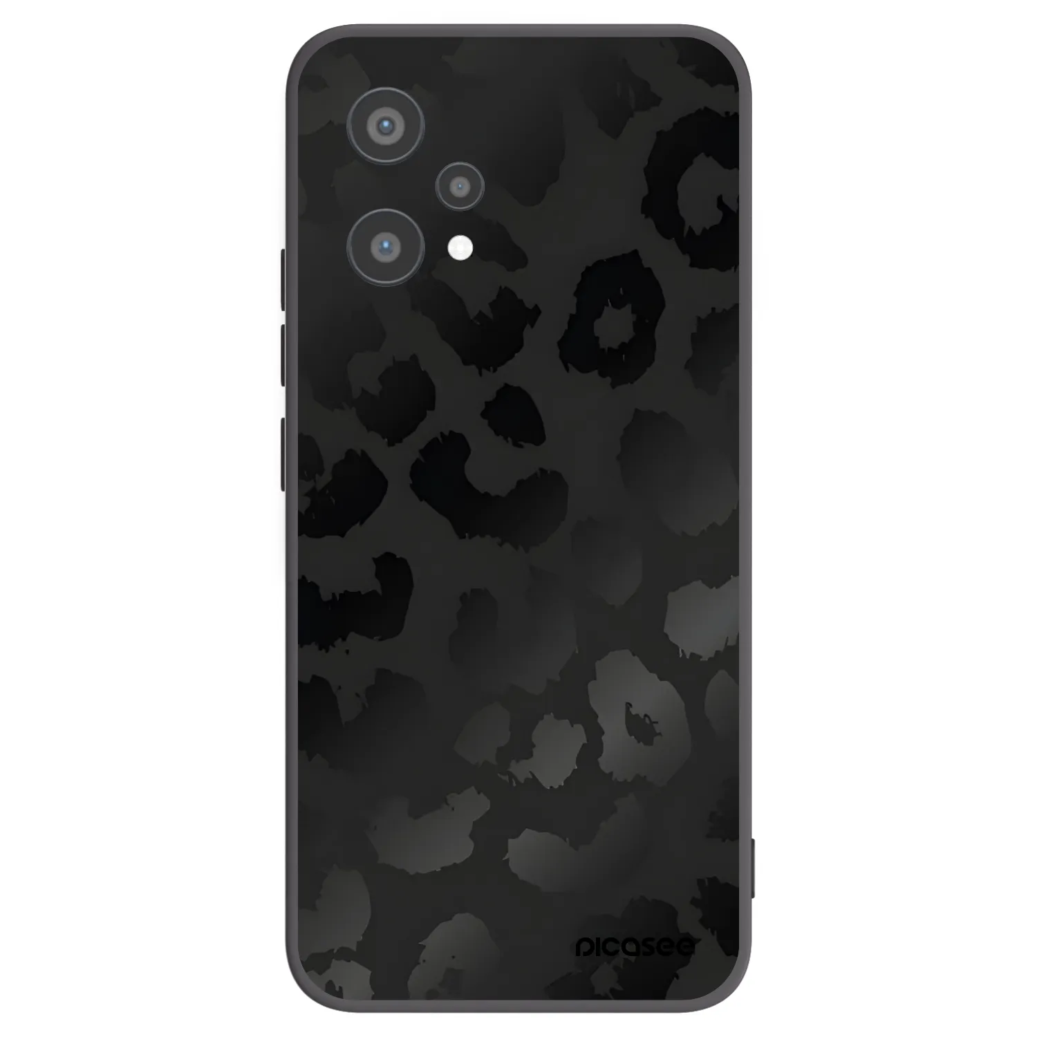 Picasee silikonski črni ovitek za Realme 9 Pro 5G - Midnight Leopard