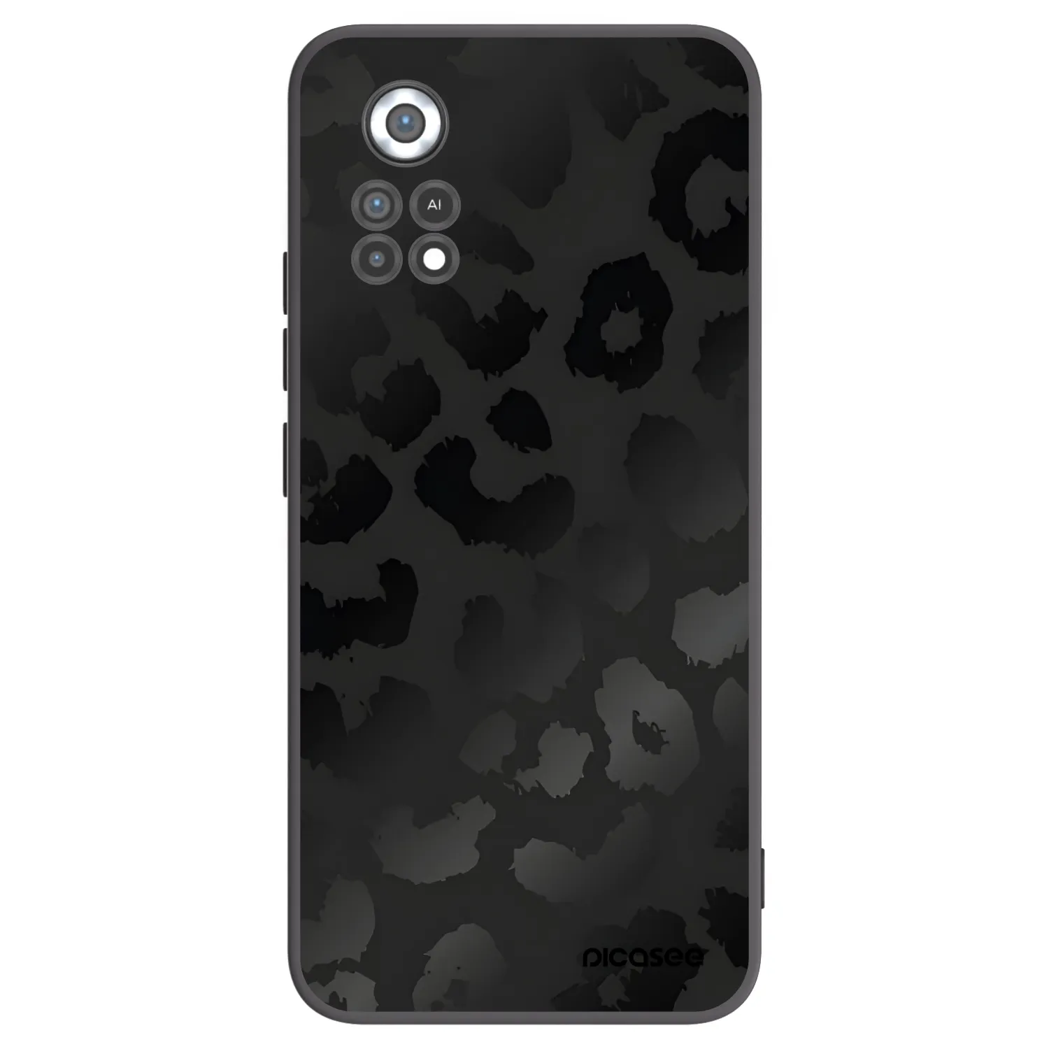 Picasee silikonski črni ovitek za Xiaomi Poco X4 Pro 5G - Midnight Leopard