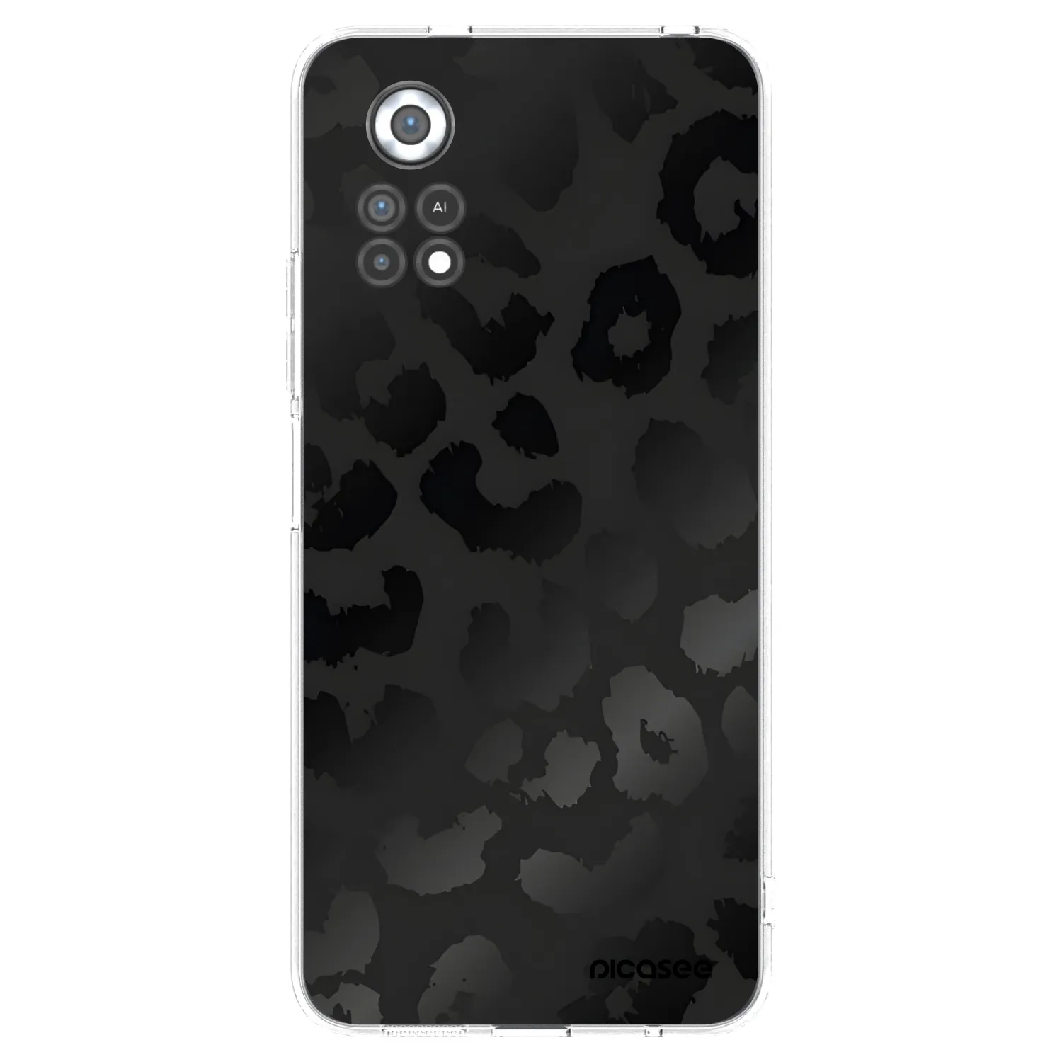 Picasee silikonski prozorni ovitek za Xiaomi Poco X4 Pro 5G - Midnight Leopard
