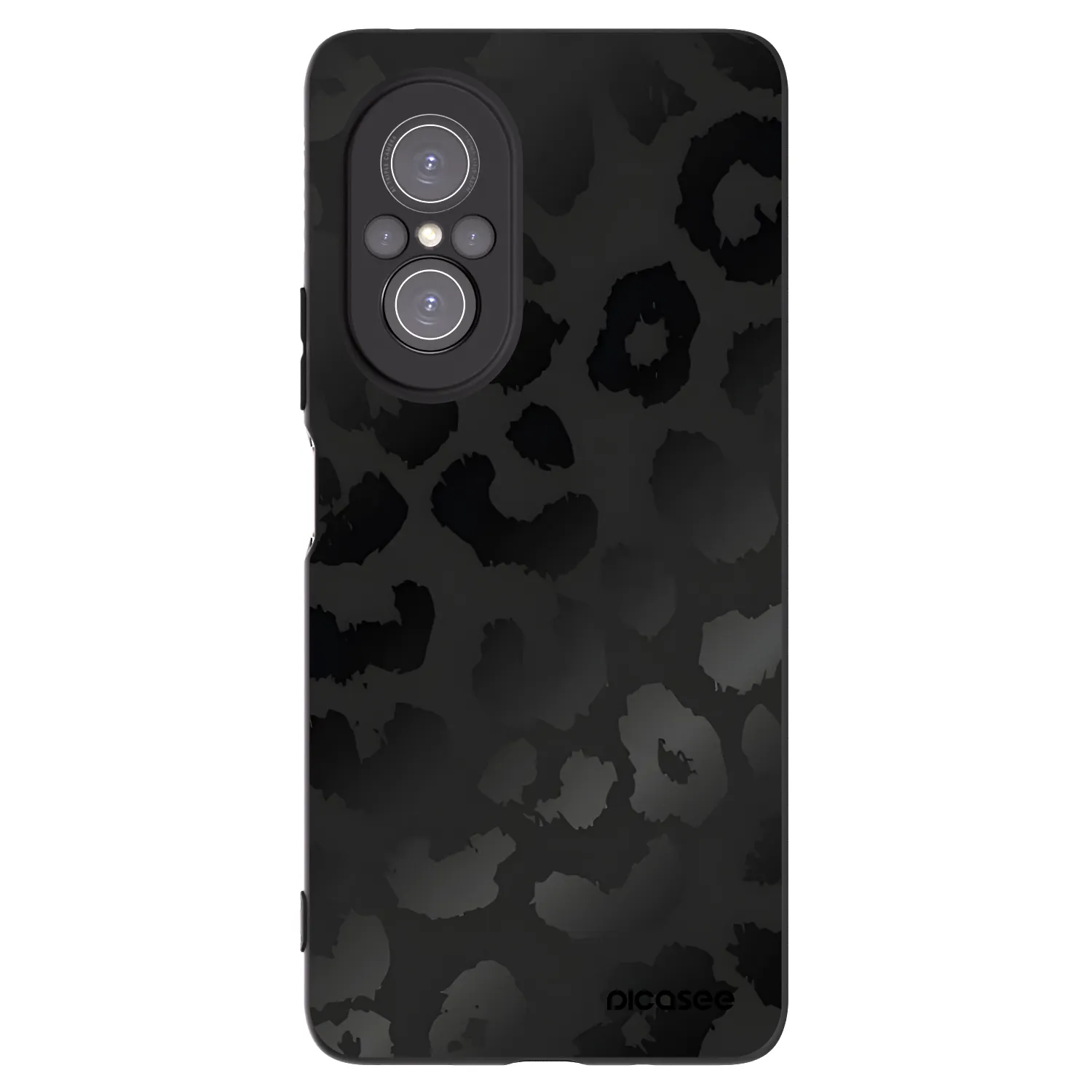 Picasee silikonski črni ovitek za Huawei Nova 9 SE - Midnight Leopard
