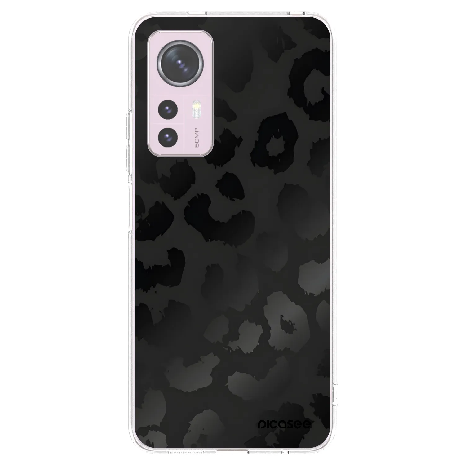 Picasee silikonski prozorni ovitek za Xiaomi 12 - Midnight Leopard