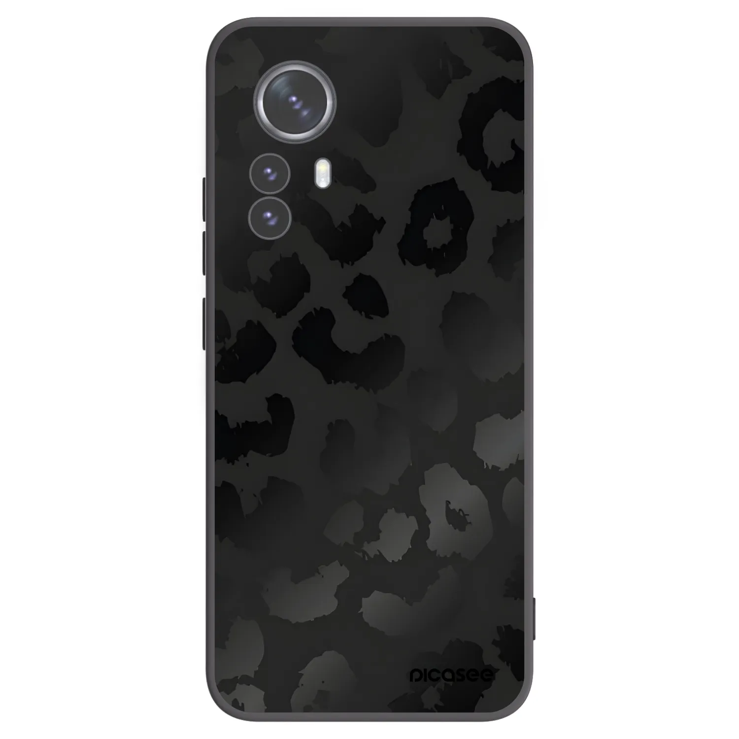 Picasee silikonski črni ovitek za Xiaomi 12 Pro - Midnight Leopard