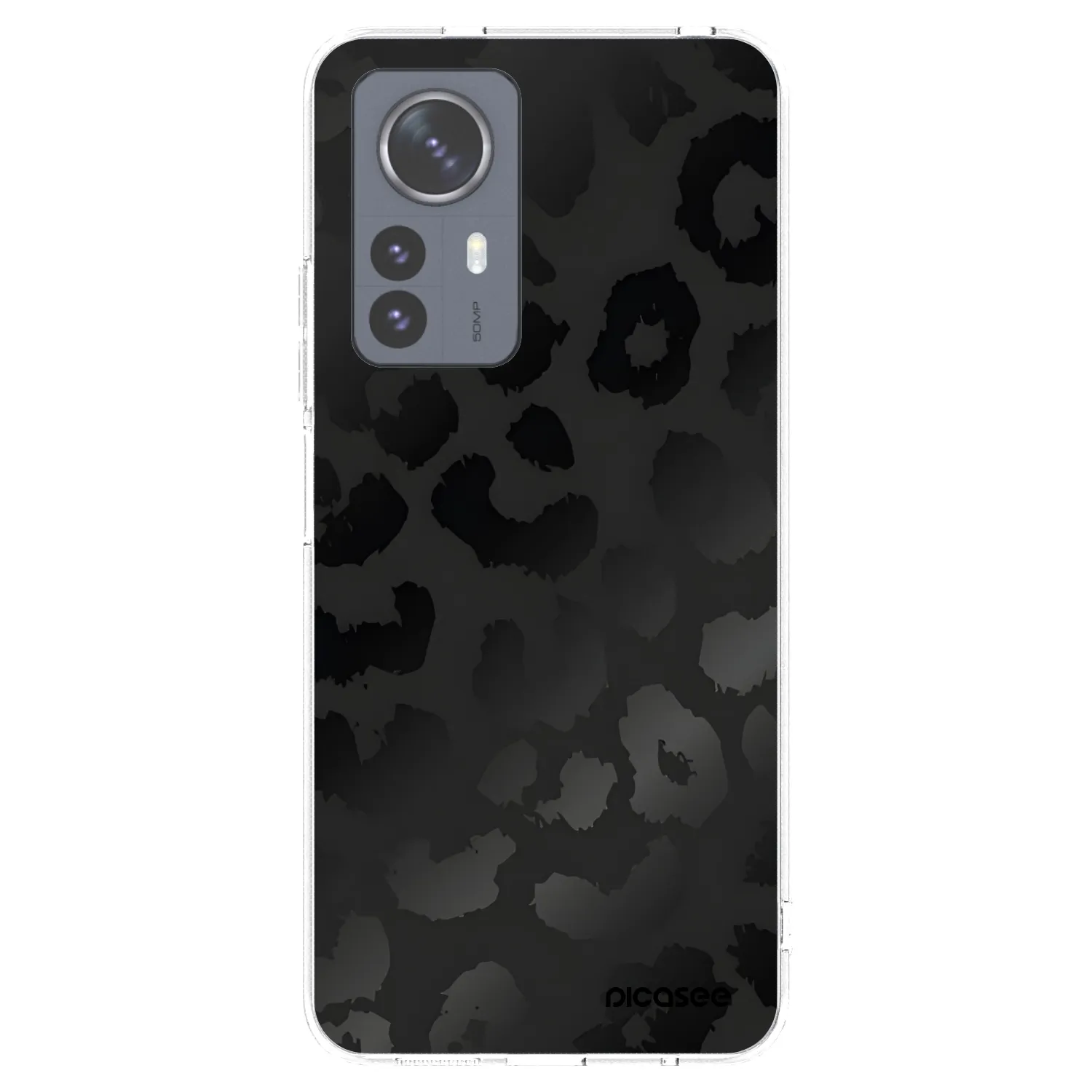 Picasee silikonski prozorni ovitek za Xiaomi 12 Pro - Midnight Leopard