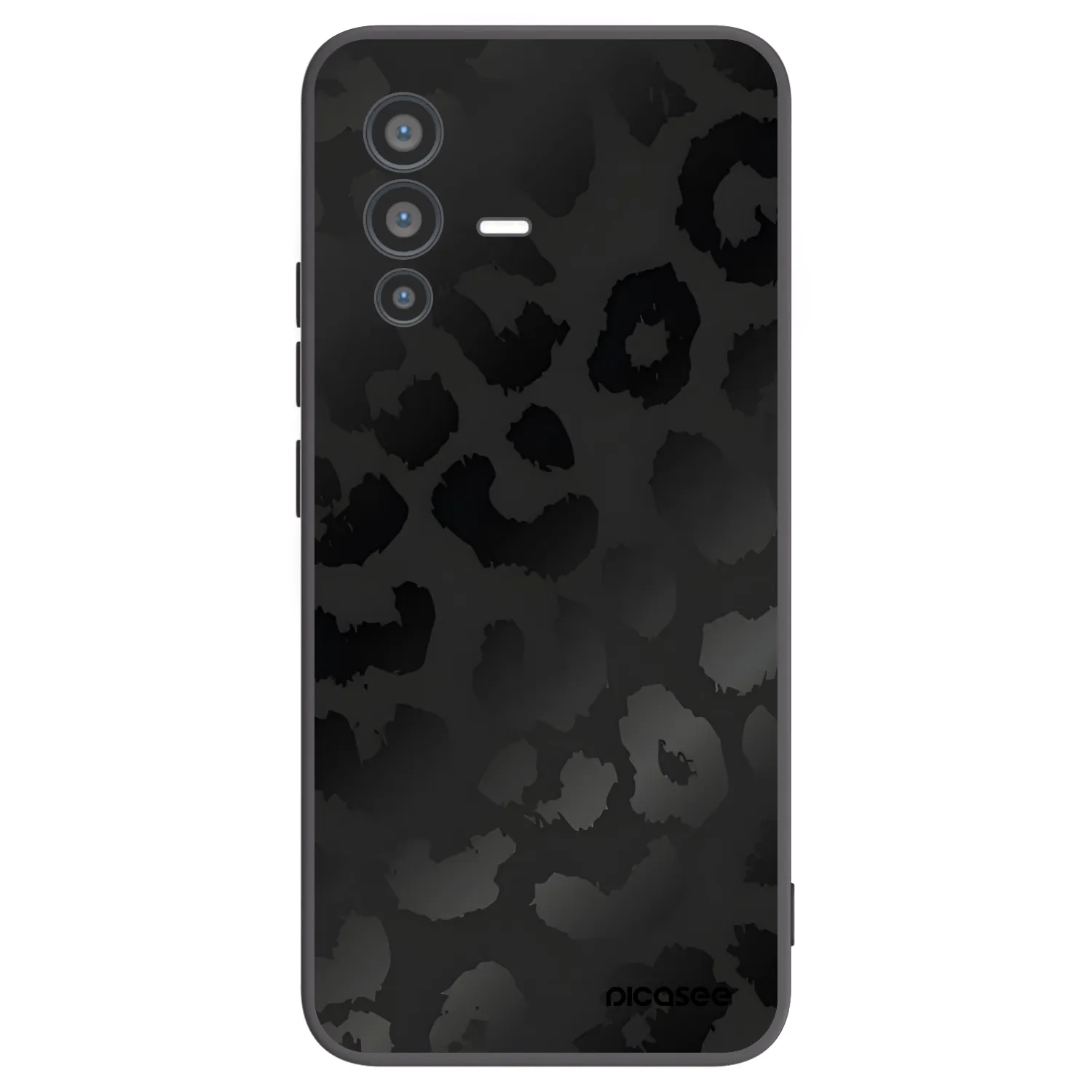 Picasee silikonski črni ovitek za Vivo V23 5G - Midnight Leopard