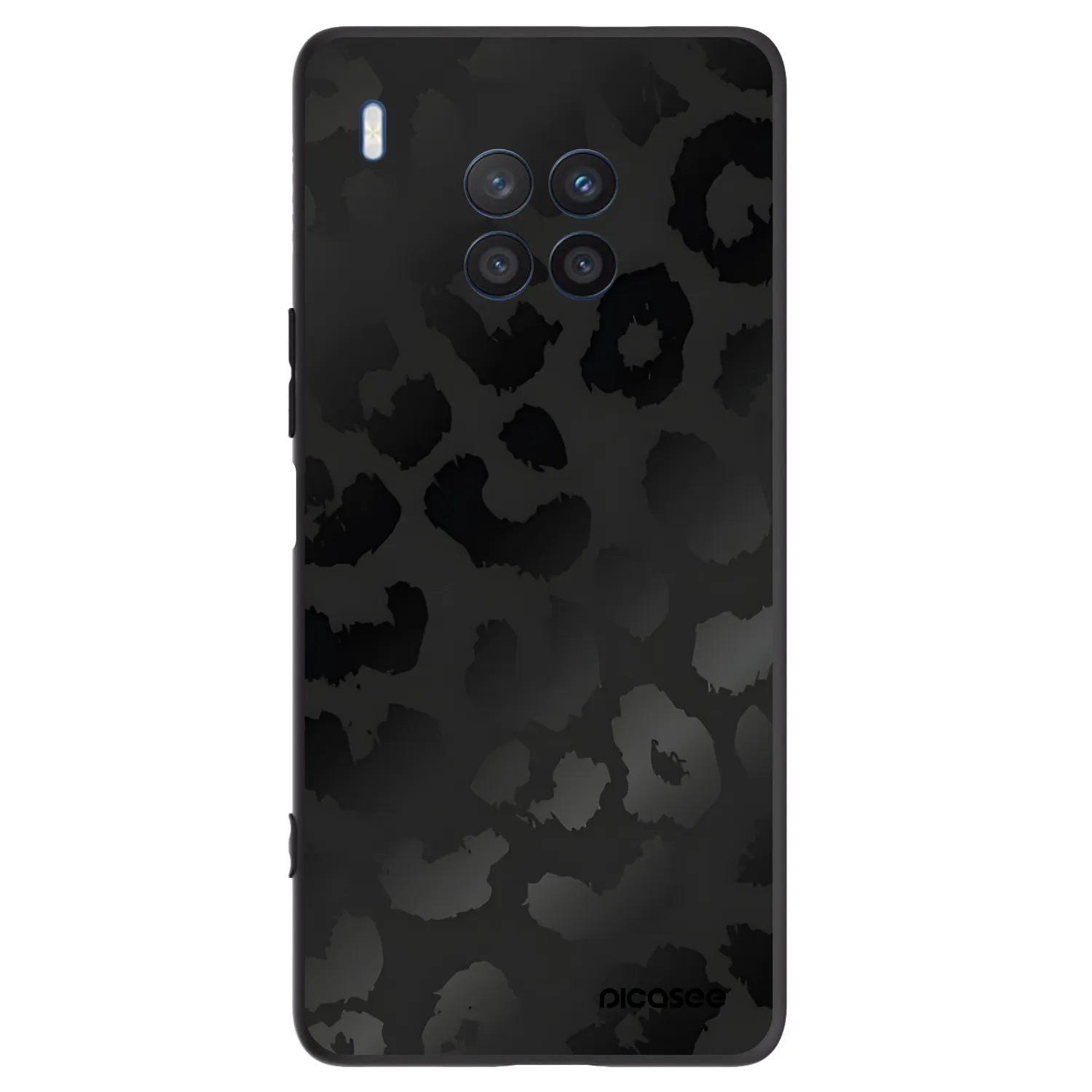Picasee silikonski črni ovitek za Honor 50 Lite - Midnight Leopard