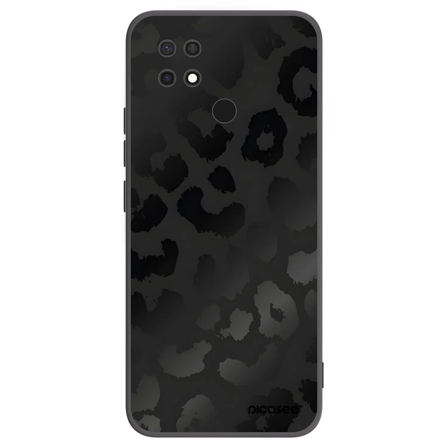 Picasee silikonski črni ovitek za Xiaomi Redmi 10C - Midnight Leopard