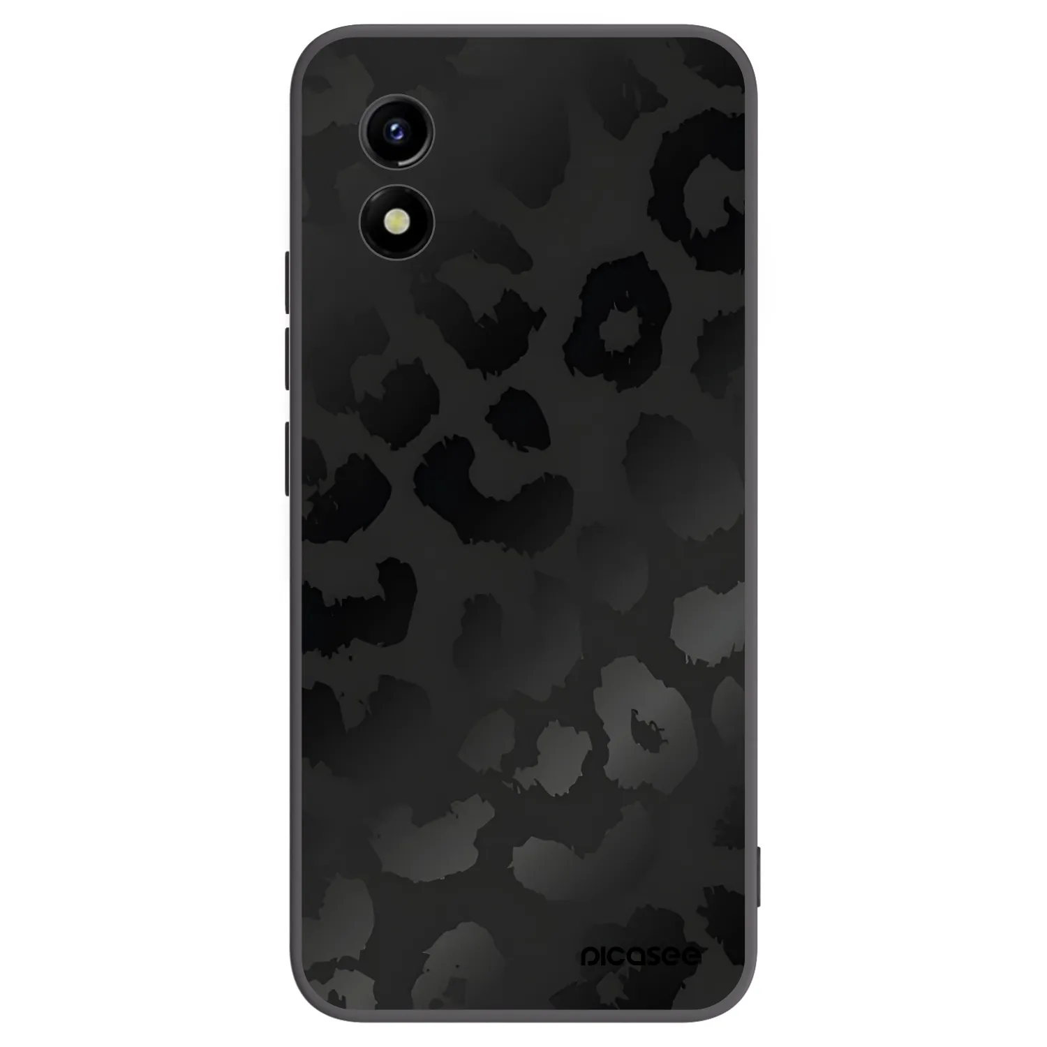 Picasee silikonski črni ovitek za Vivo Y01 - Midnight Leopard