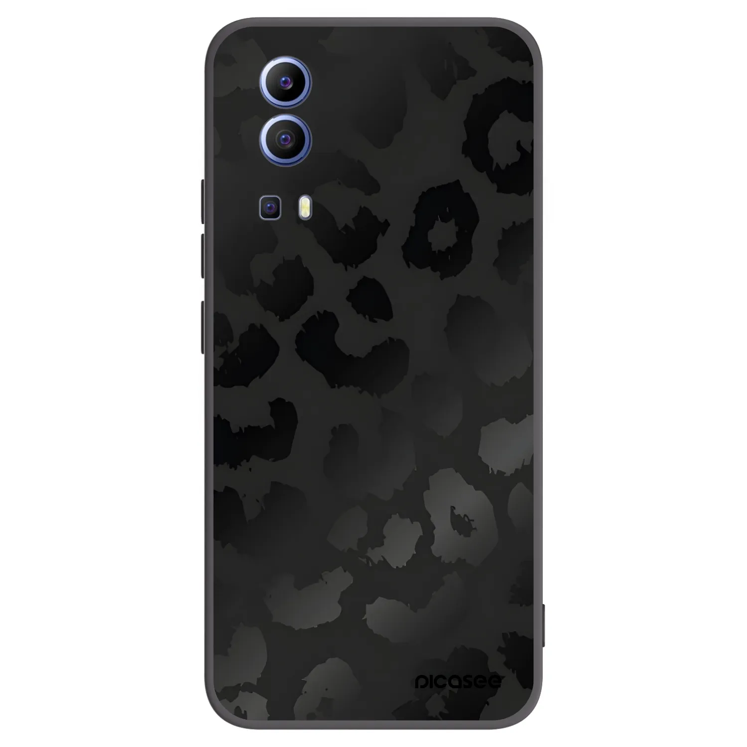 Picasee silikonski črni ovitek za Vivo Y52 5G - Midnight Leopard