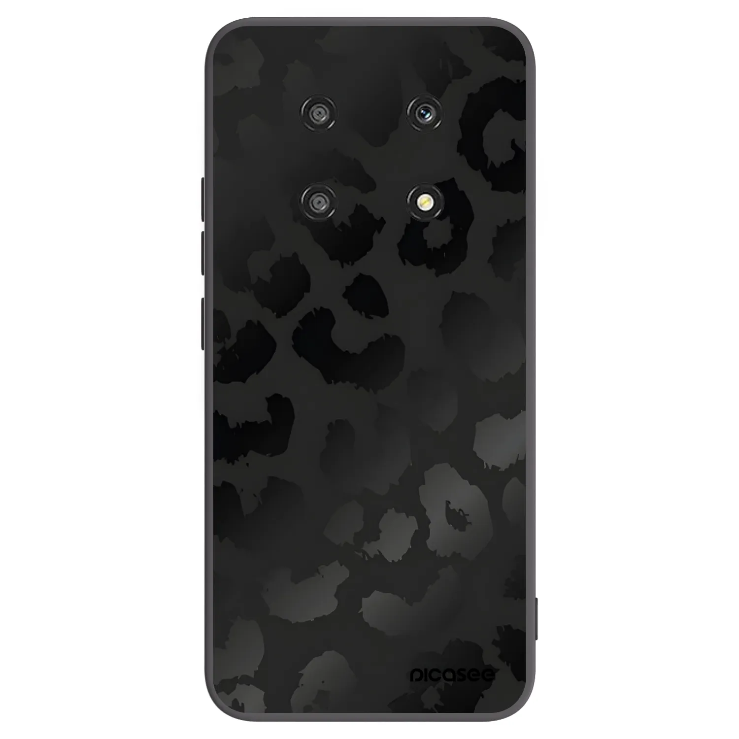 Picasee silikonski črni ovitek za Honor Magic4 Lite 5G - Midnight Leopard