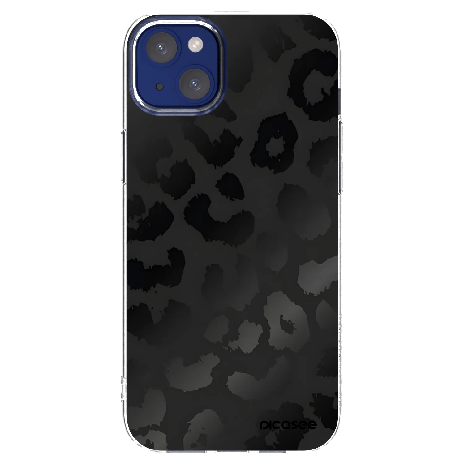 Picasee silikonski prozorni ovitek za Apple iPhone 14 Plus - Midnight Leopard