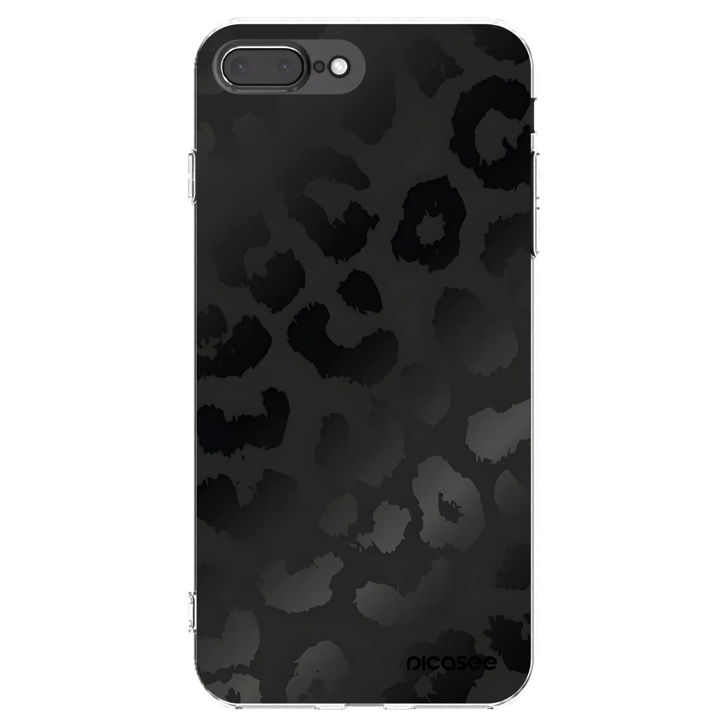 Picasee silikonski prozorni ovitek za Apple iPhone 8 Plus - Midnight Leopard