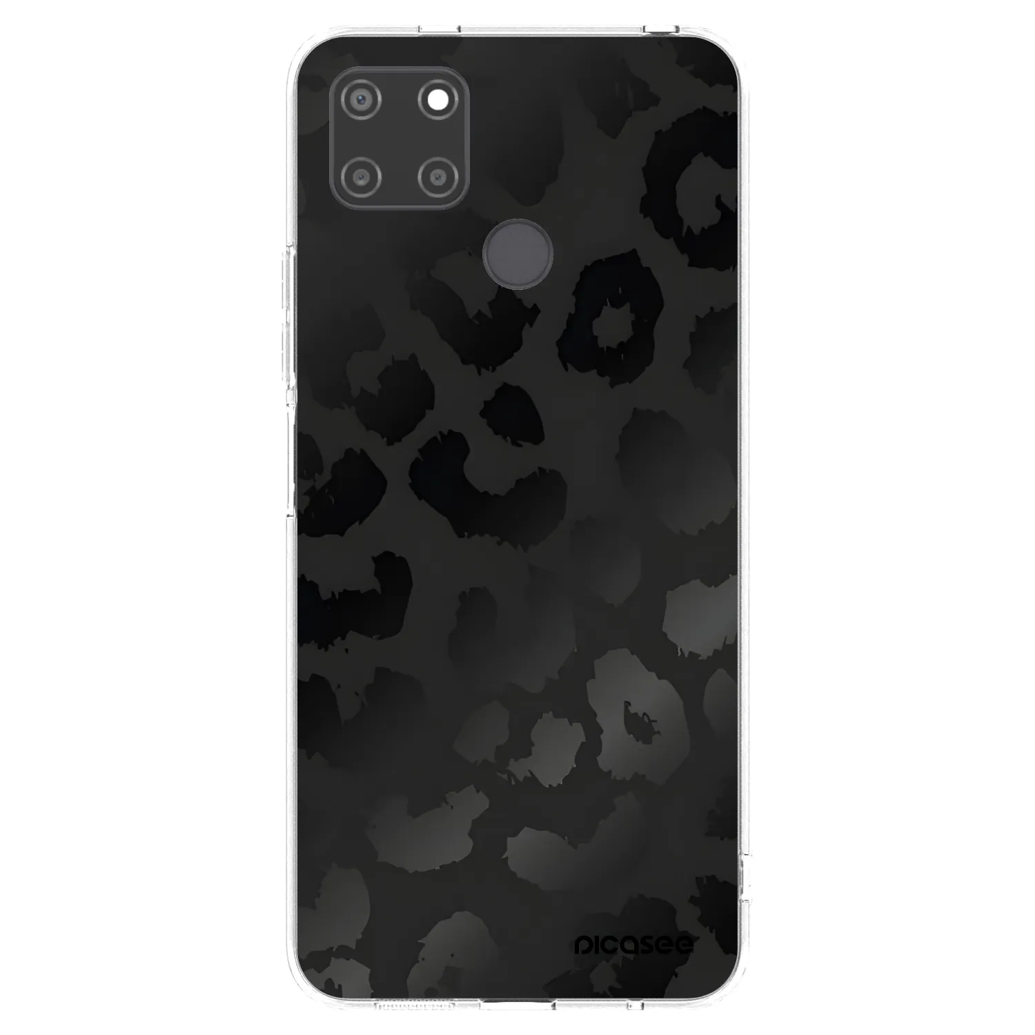 Picasee silikonski prozorni ovitek za Realme C21Y - Midnight Leopard