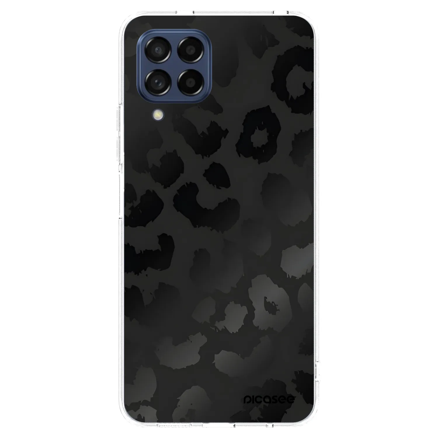 Picasee silikonski prozorni ovitek za Samsung Galaxy M53 5G - Midnight Leopard