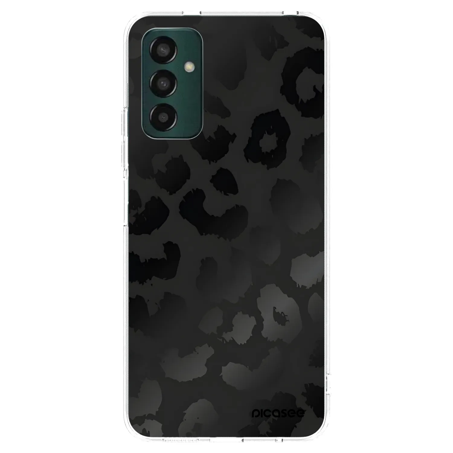Picasee silikonski prozorni ovitek za Samsung Galaxy M13 M135F - Midnight Leopard