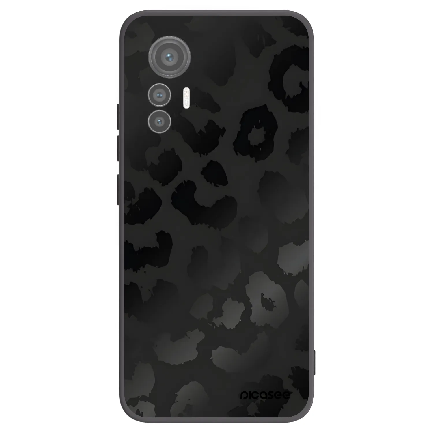 Picasee silikonski črni ovitek za Xiaomi 12 Lite - Midnight Leopard