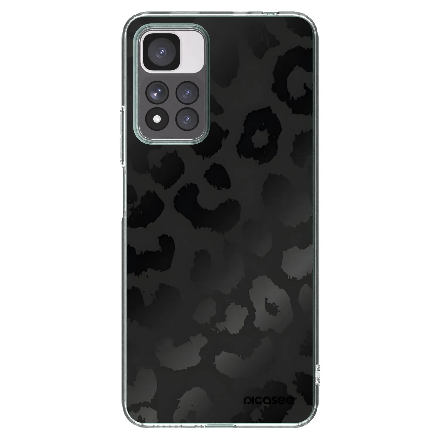 Picasee silikonski prozorni ovitek za Xiaomi Redmi Note 11 Pro+ 5G - Midnight Leopard