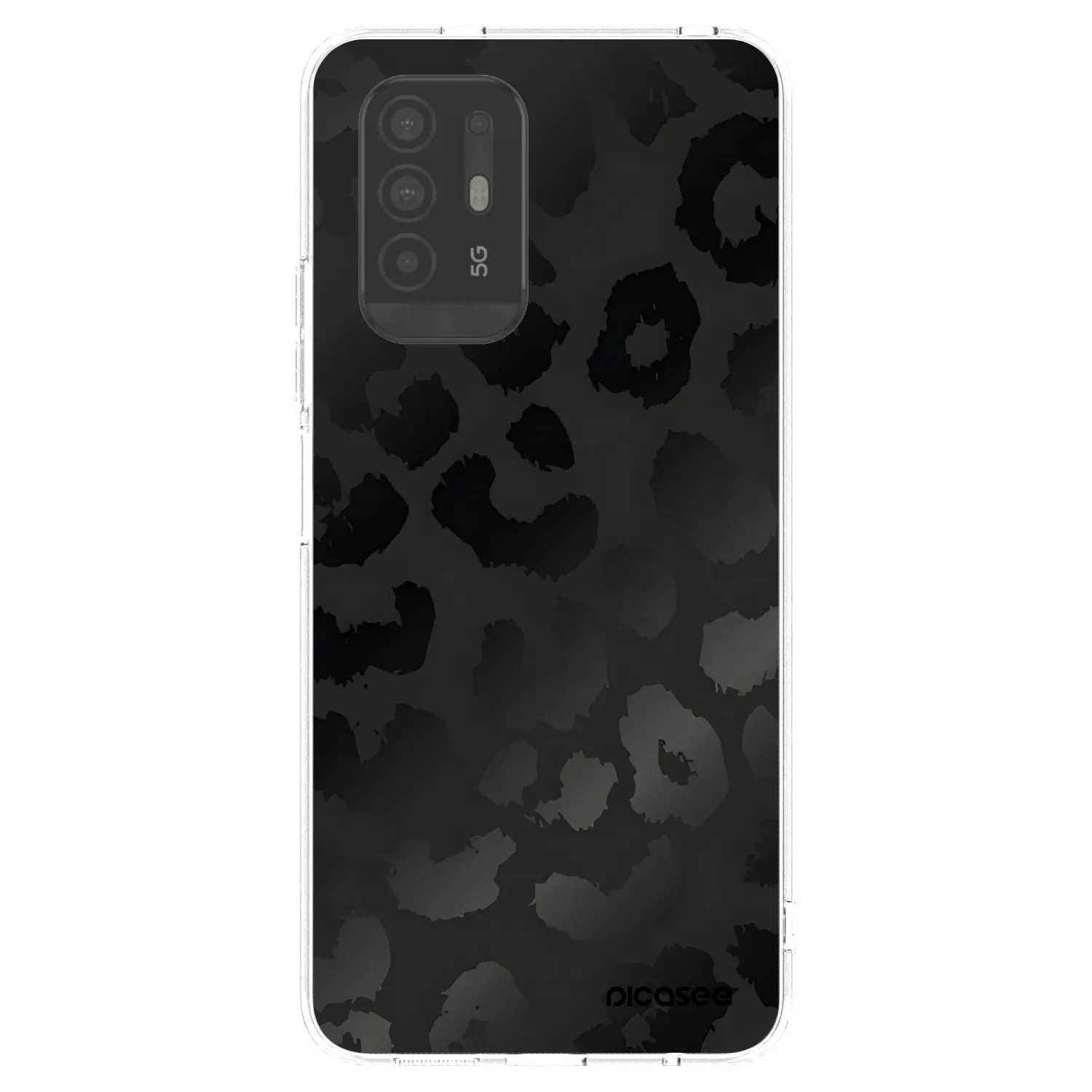 Picasee silikonski prozorni ovitek za OPPO A94 5G - Midnight Leopard