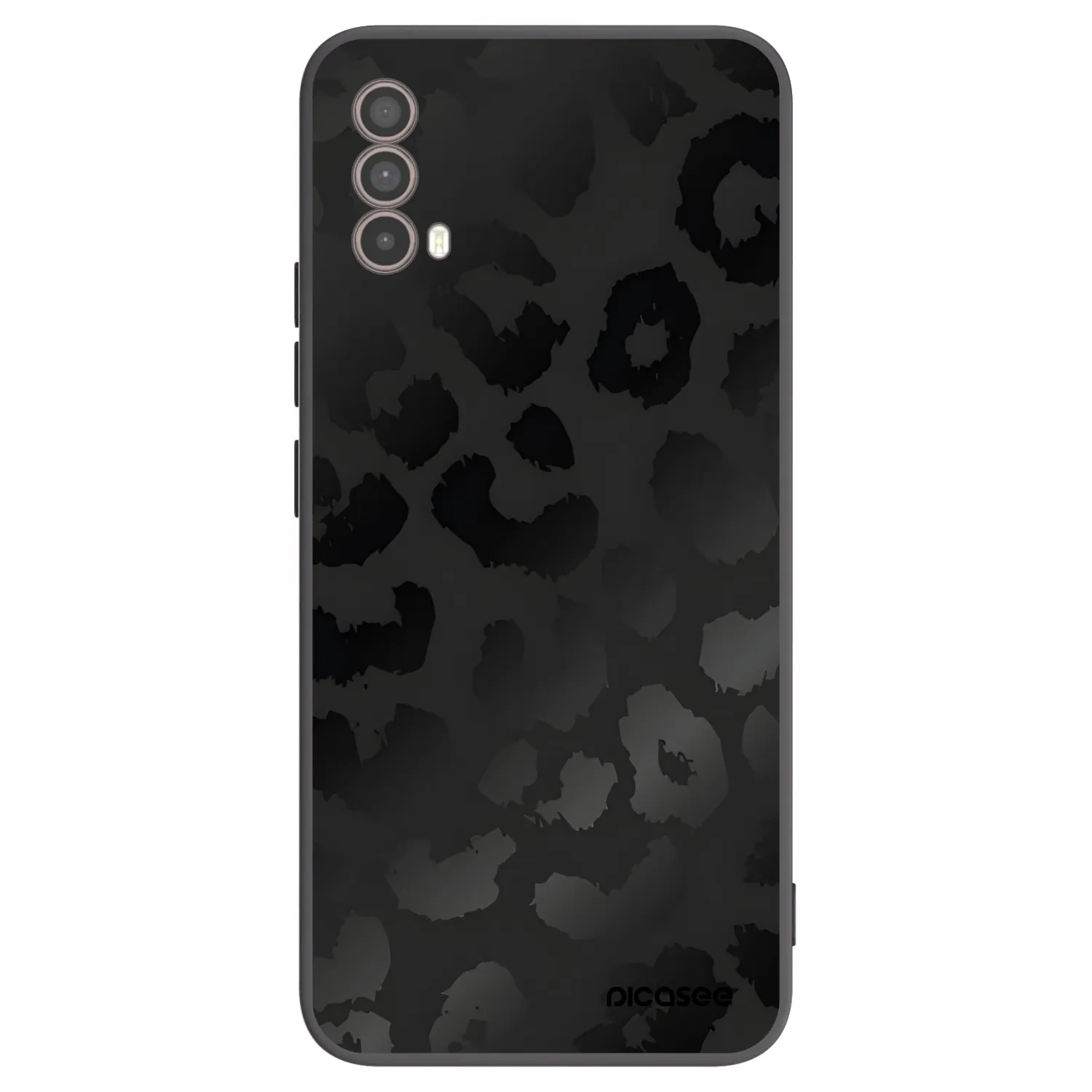 Picasee silikonski črni ovitek za Motorola Moto E40 - Midnight Leopard