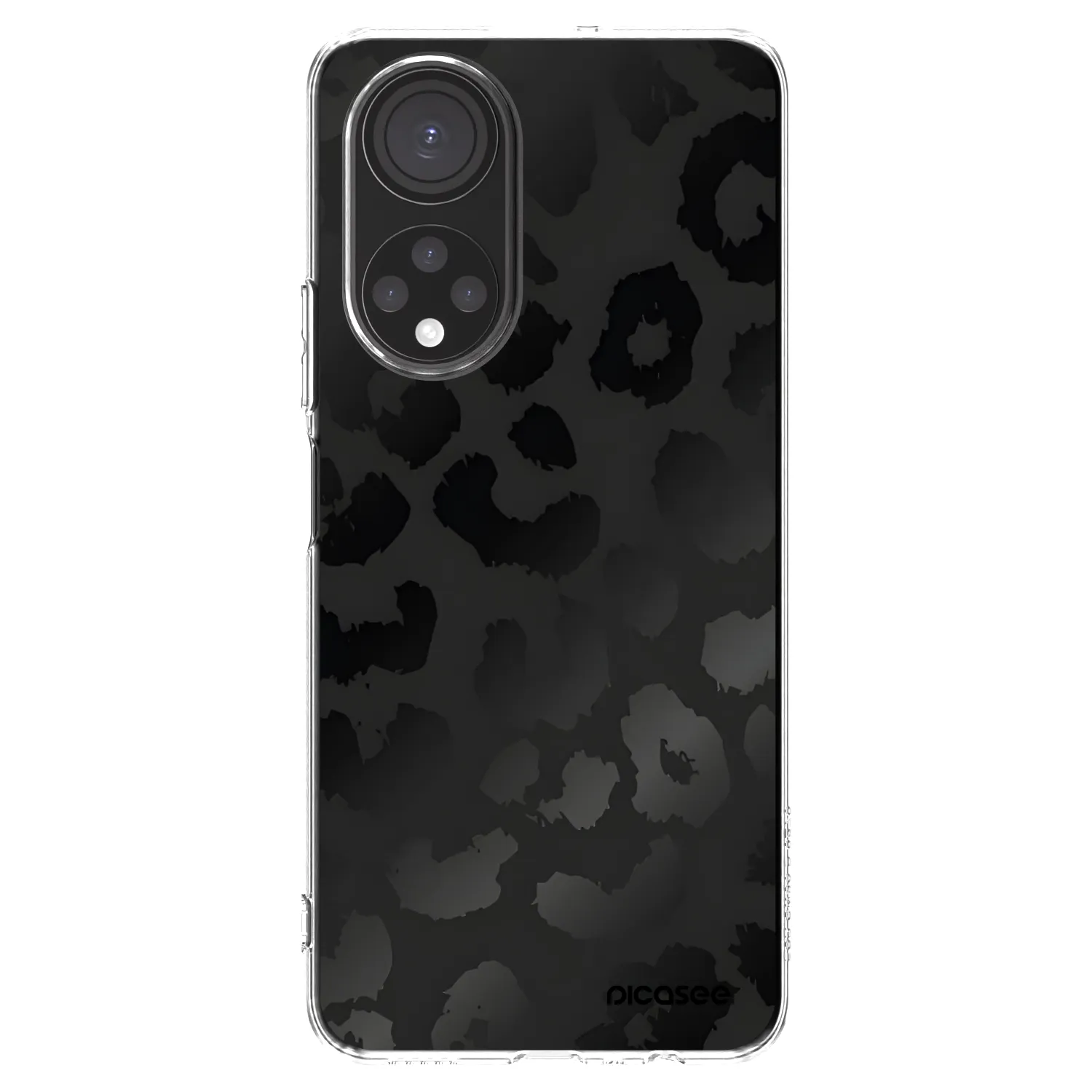 Picasee silikonski prozorni ovitek za Honor X7 - Midnight Leopard