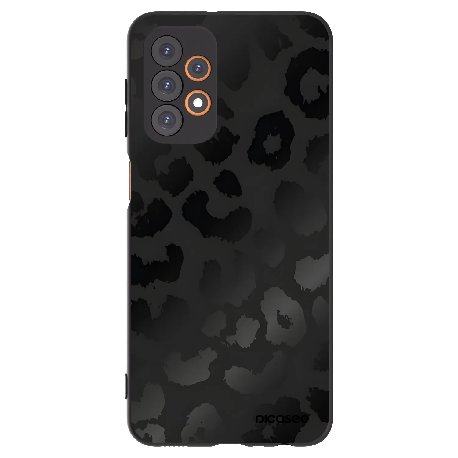 Picasee silikonski črni ovitek za Samsung Galaxy A23 A235F 4G - Midnight Leopard