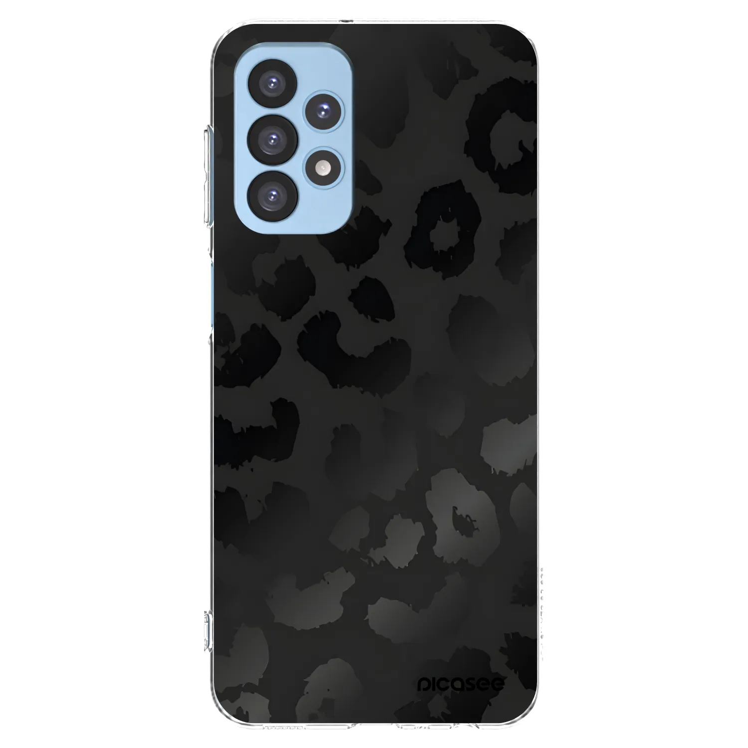 Picasee silikonski prozorni ovitek za Samsung Galaxy A23 A235F 4G - Midnight Leopard