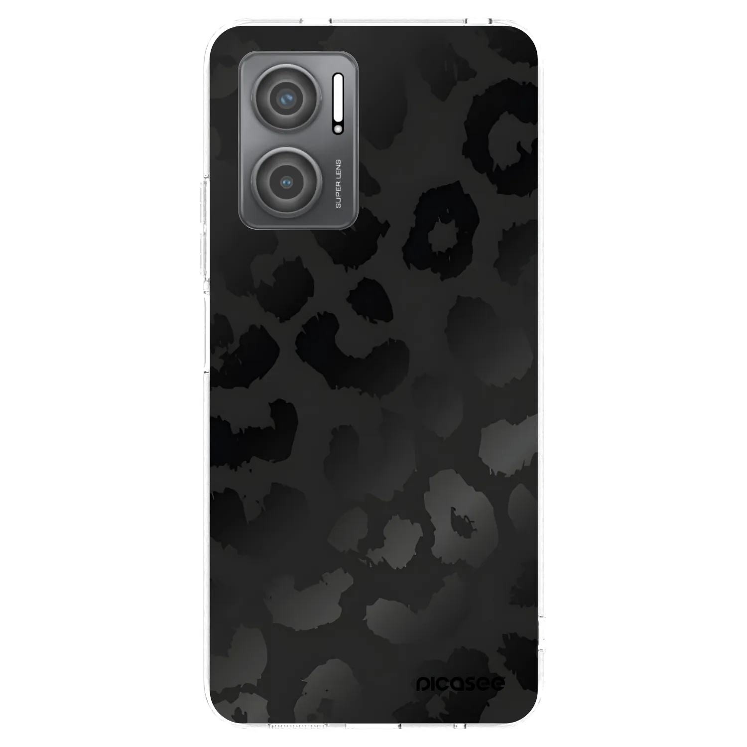 Picasee silikonski prozorni ovitek za Xiaomi Redmi 10 5G - Midnight Leopard