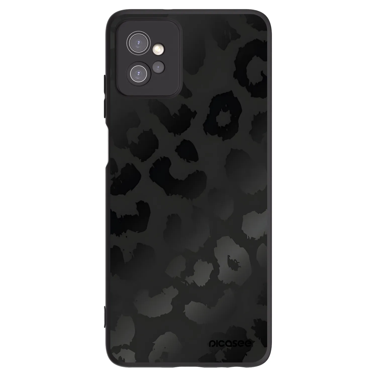 Picasee silikonski črni ovitek za Motorola Moto G32 - Midnight Leopard