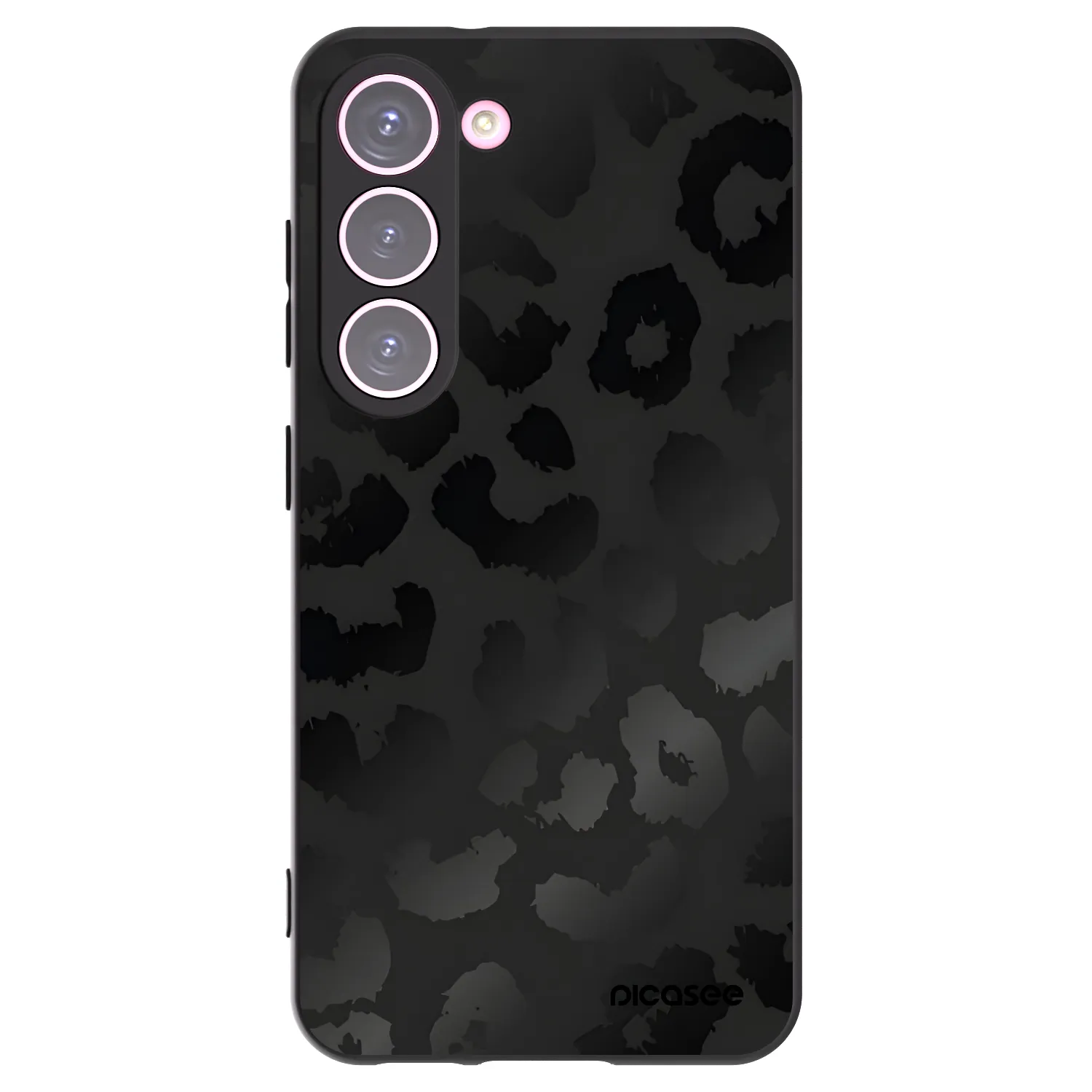 Picasee silikonski črni ovitek za Samsung Galaxy S23 5G - Midnight Leopard