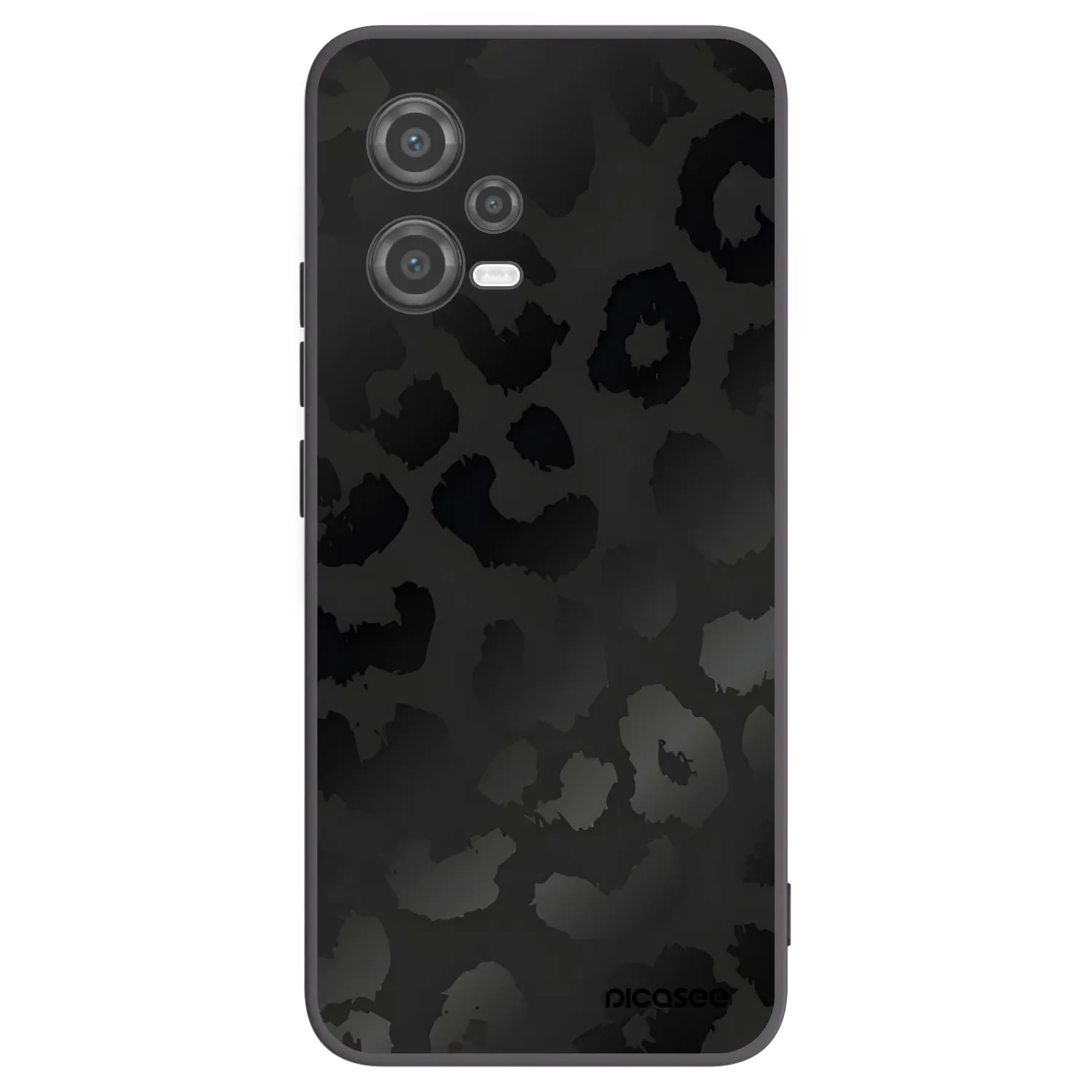 Picasee silikonski črni ovitek za Xiaomi Poco X5 - Midnight Leopard