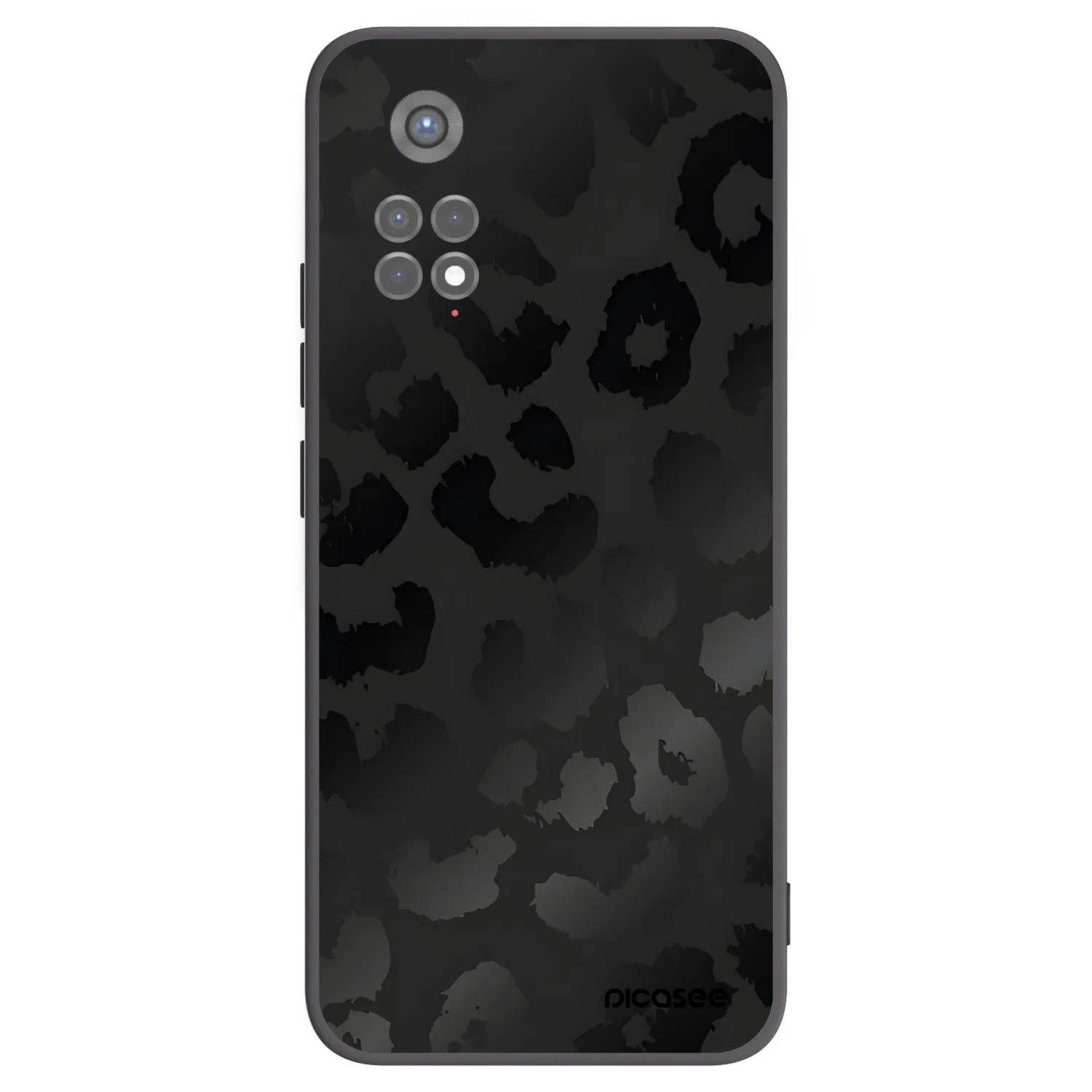 Picasee silikonski črni ovitek za Xiaomi Redmi Note 11S 5G - Midnight Leopard