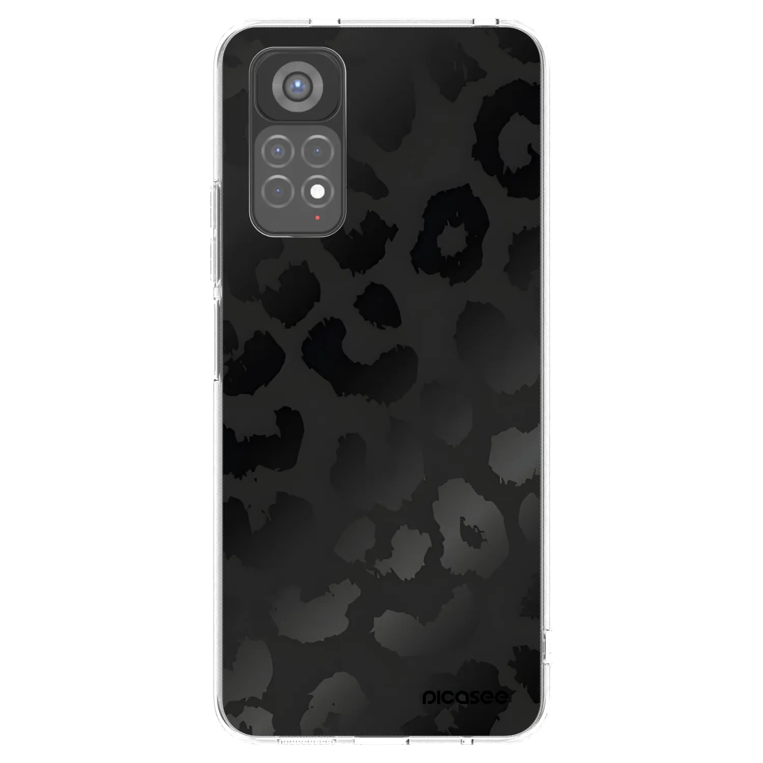 Picasee silikonski prozorni ovitek za Xiaomi Redmi Note 11S 5G - Midnight Leopard