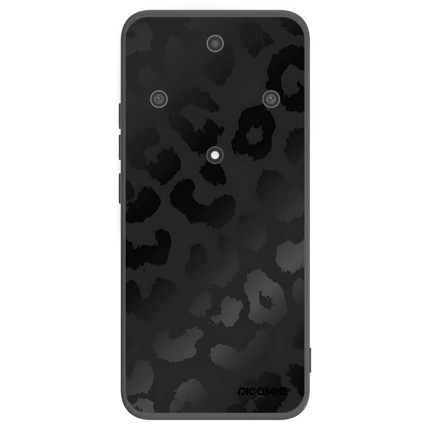 Picasee silikonski črni ovitek za Honor Magic5 Lite 5G - Midnight Leopard