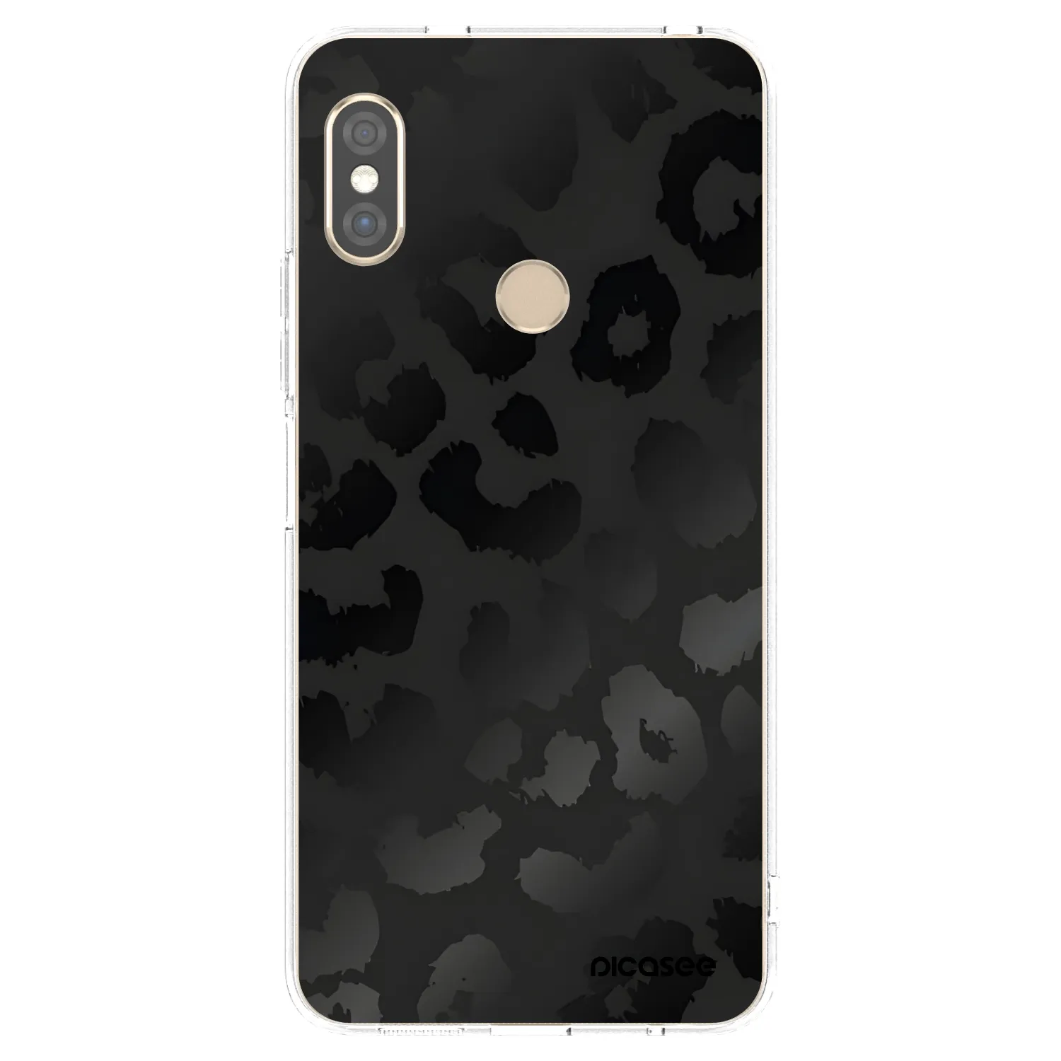 Picasee silikonski prozorni ovitek za Xiaomi Redmi Note 5 Global - Midnight Leopard