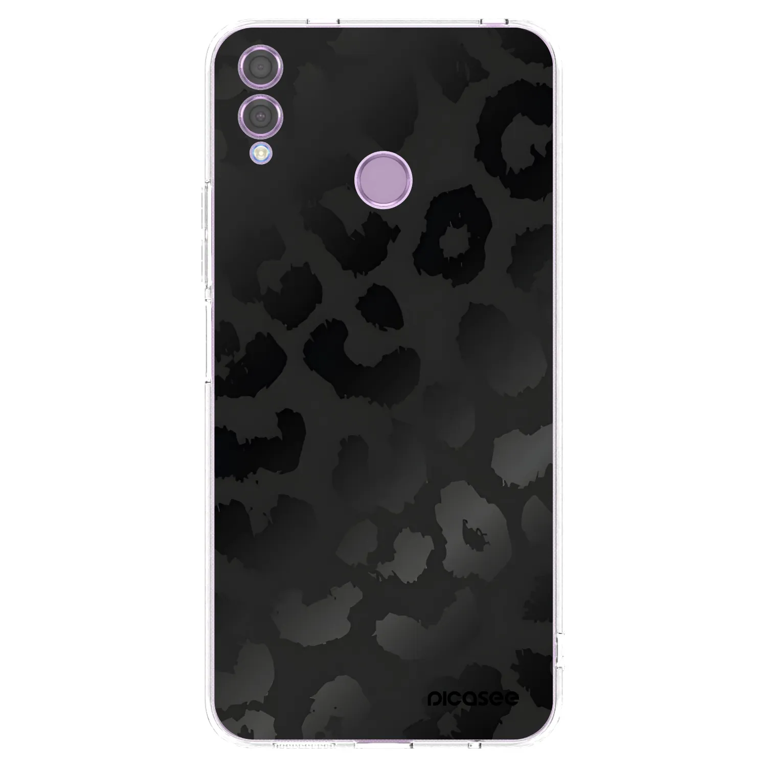 Picasee silikonski prozorni ovitek za Honor 8X - Midnight Leopard