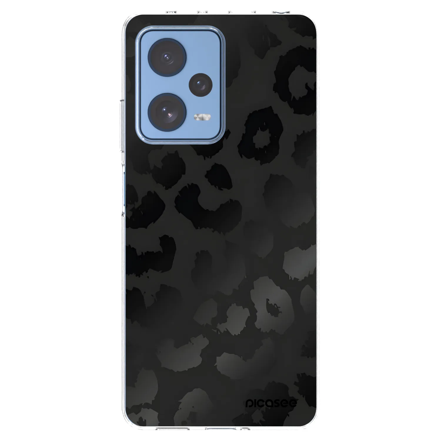 Picasee silikonski prozorni ovitek za Xiaomi Redmi Note 12 Pro 5G - Midnight Leopard