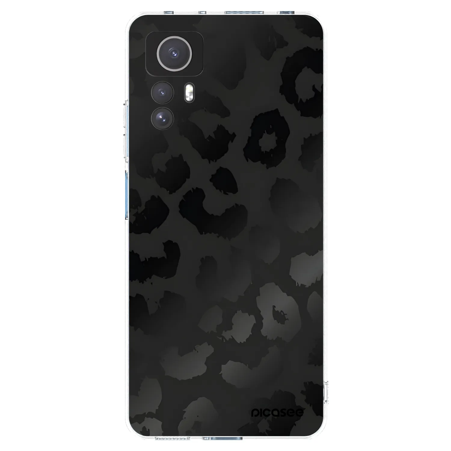 Picasee silikonski prozorni ovitek za Xiaomi Redmi Note 12S - Midnight Leopard