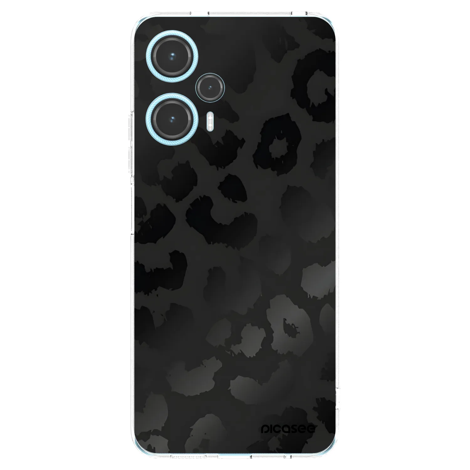 Picasee silikonski prozorni ovitek za Xiaomi Poco F5 - Midnight Leopard