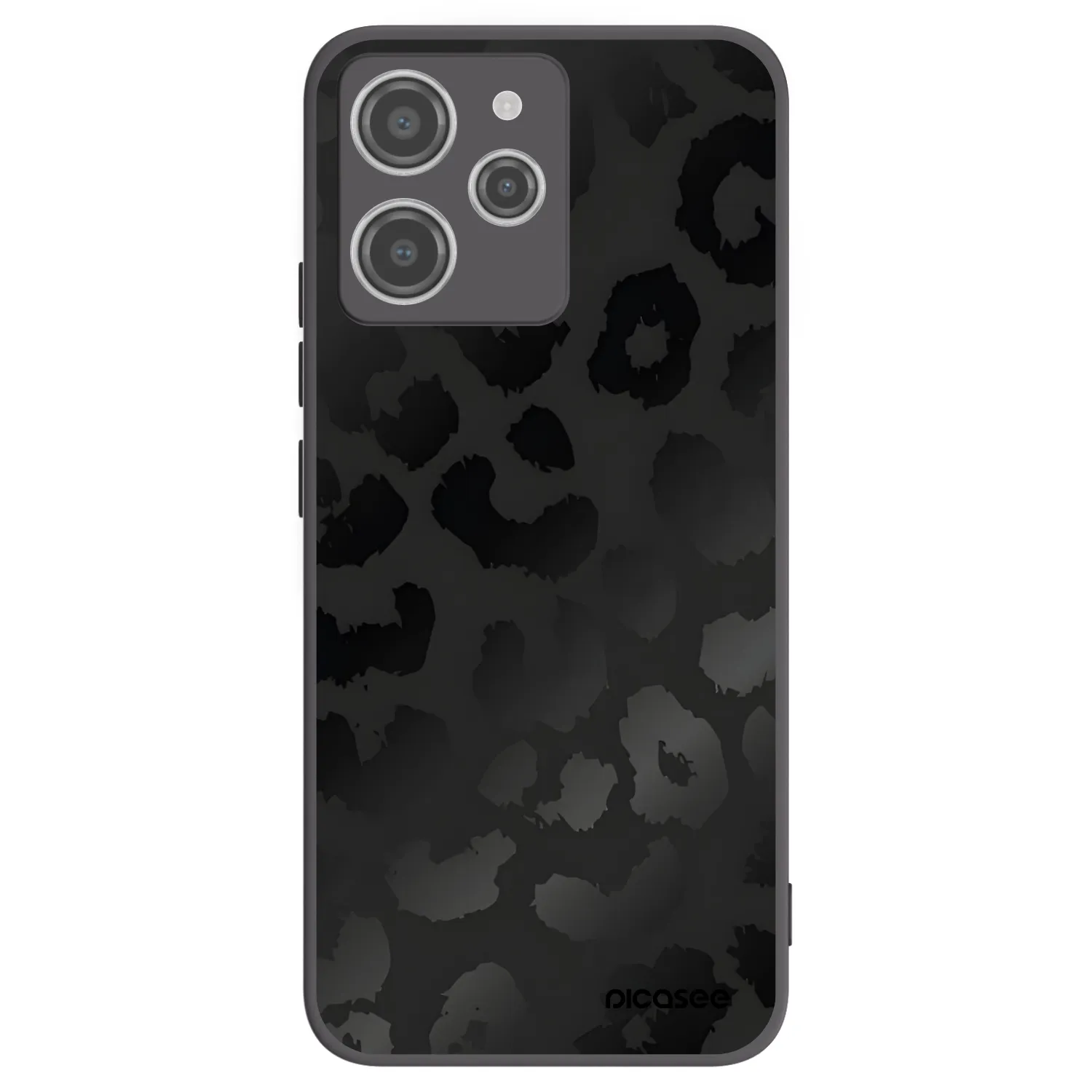 Picasee silikonski črni ovitek za Xiaomi Redmi 12 4G - Midnight Leopard