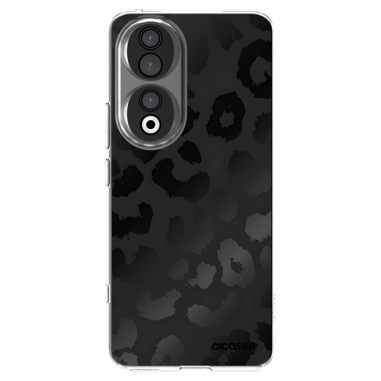 Picasee silikonski prozorni ovitek za Honor 90 5G - Midnight Leopard