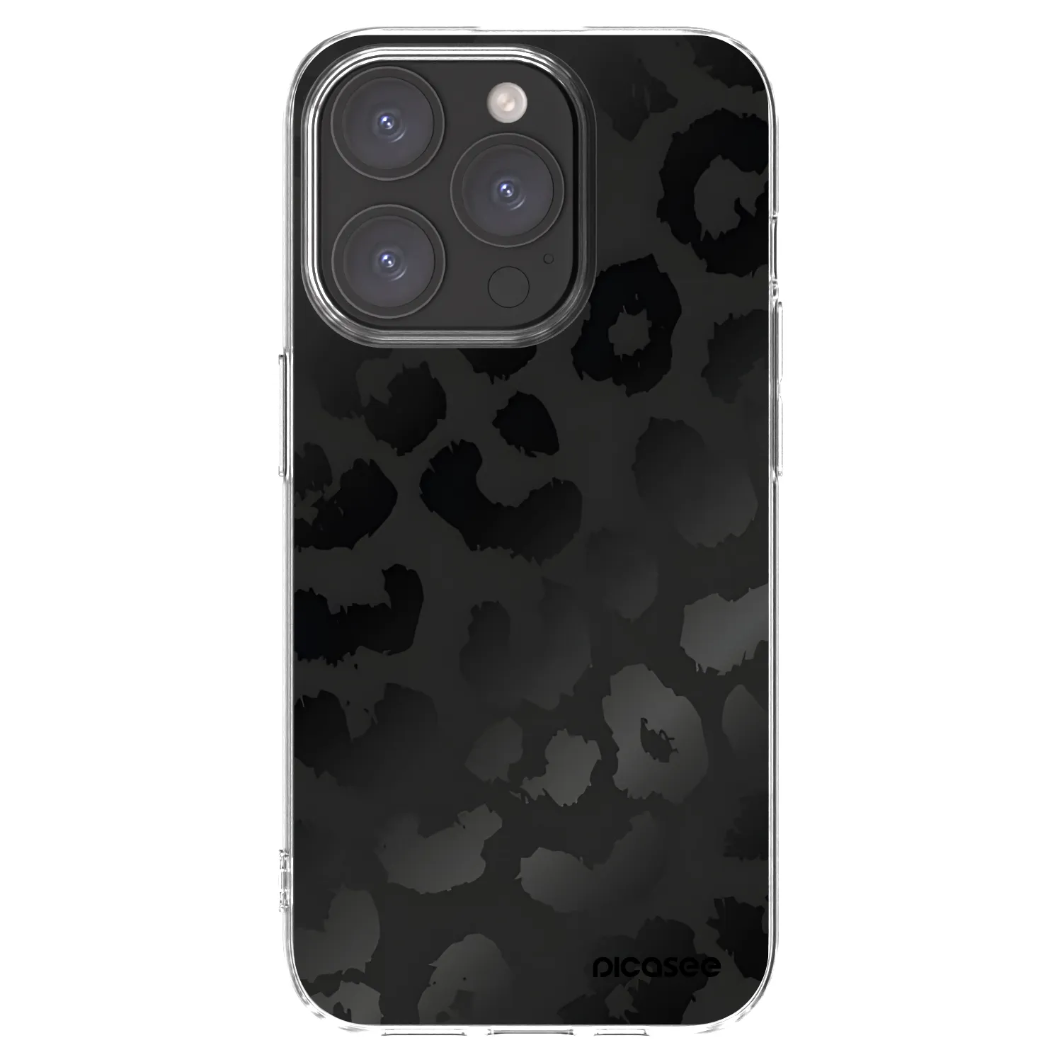 Picasee silikonski prozorni ovitek za Apple iPhone 15 Pro - Midnight Leopard