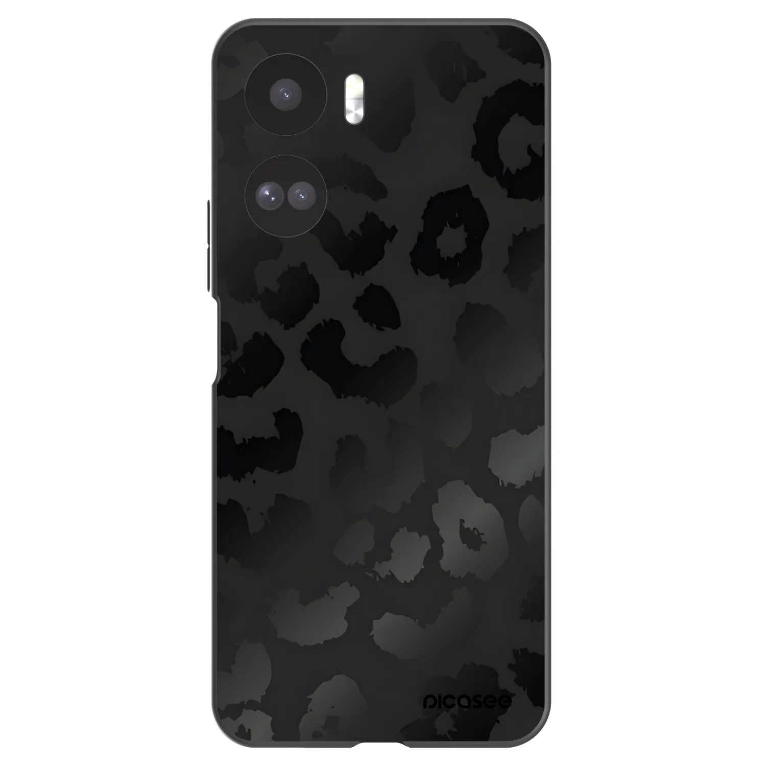 Picasee silikonski črni ovitek za Honor 90 Lite 5G - Midnight Leopard