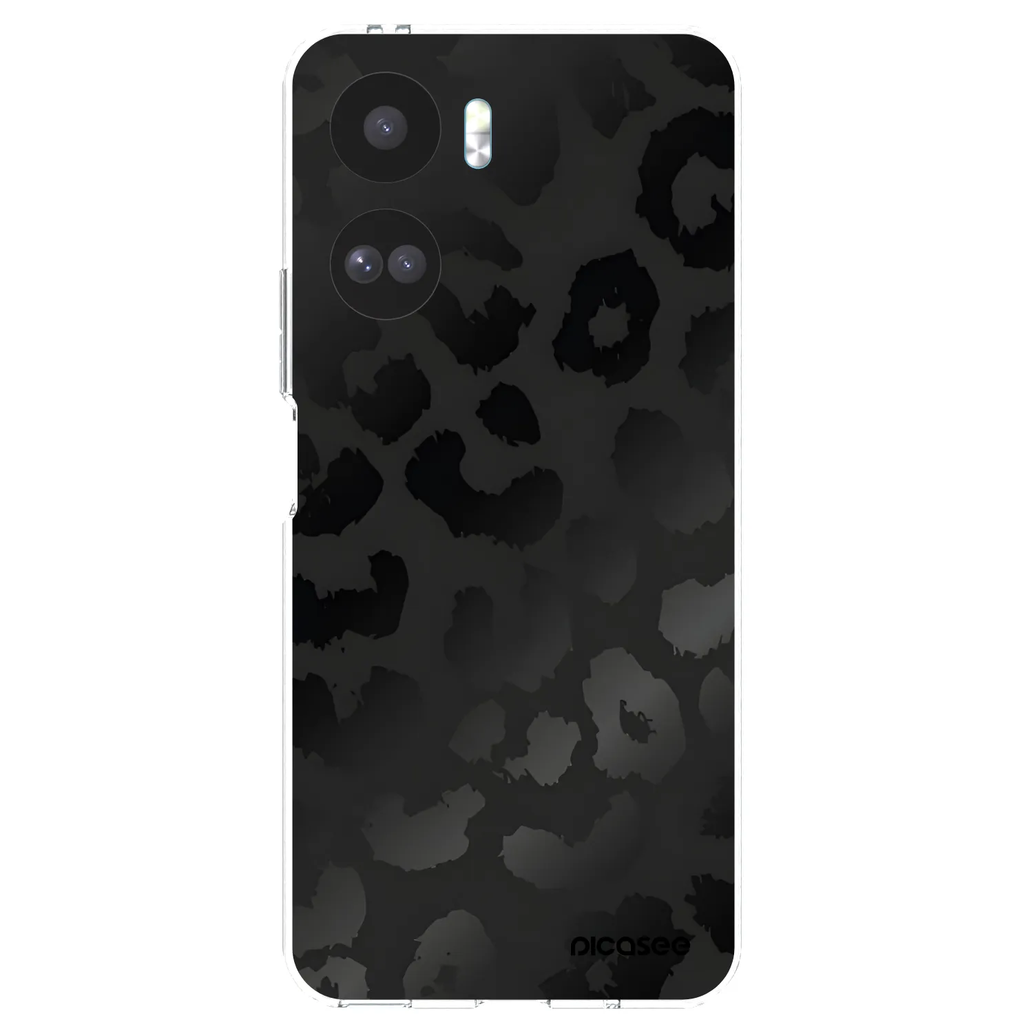 Picasee silikonski prozorni ovitek za Honor 90 Lite 5G - Midnight Leopard