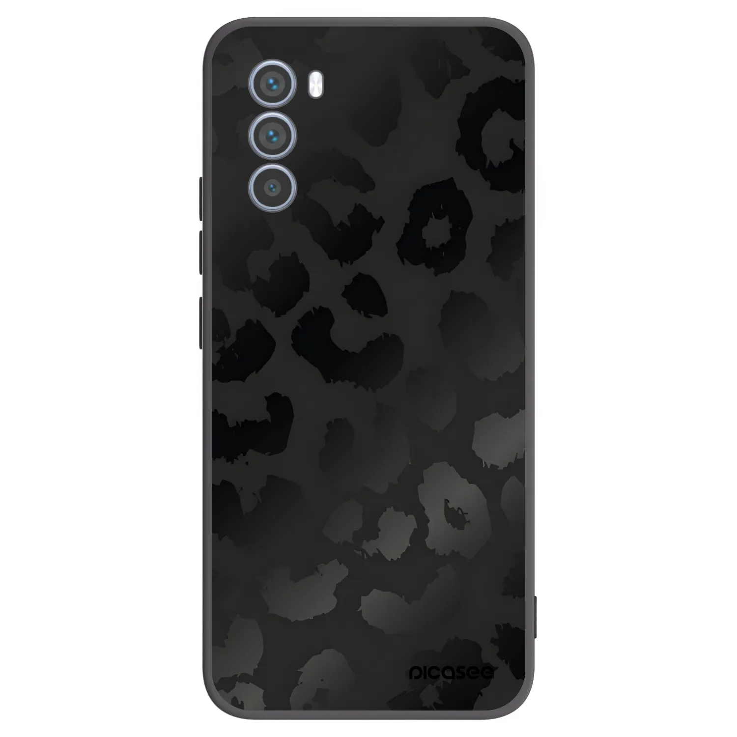 Picasee silikonski črni ovitek za Motorola Moto G62 - Midnight Leopard