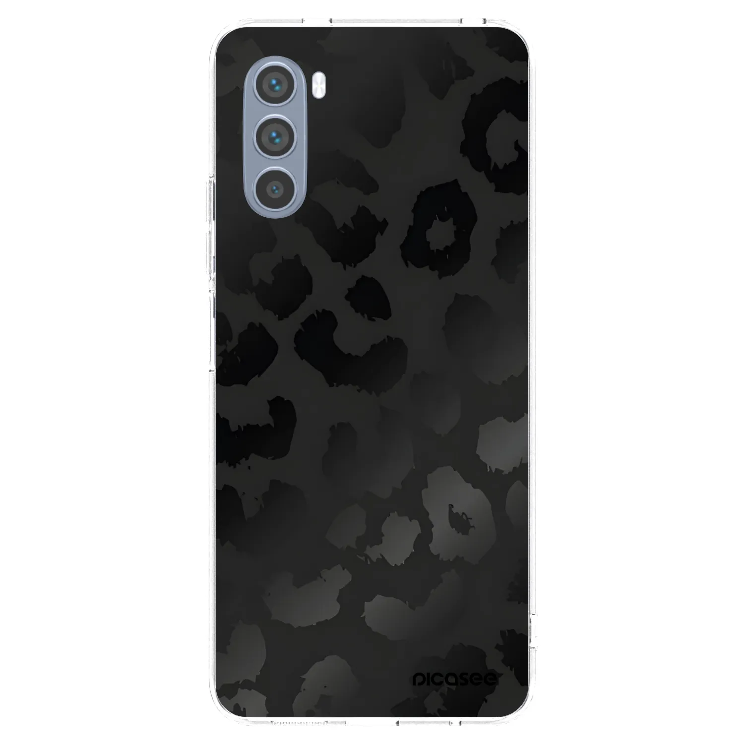Picasee silikonski prozorni ovitek za Motorola Moto G62 - Midnight Leopard
