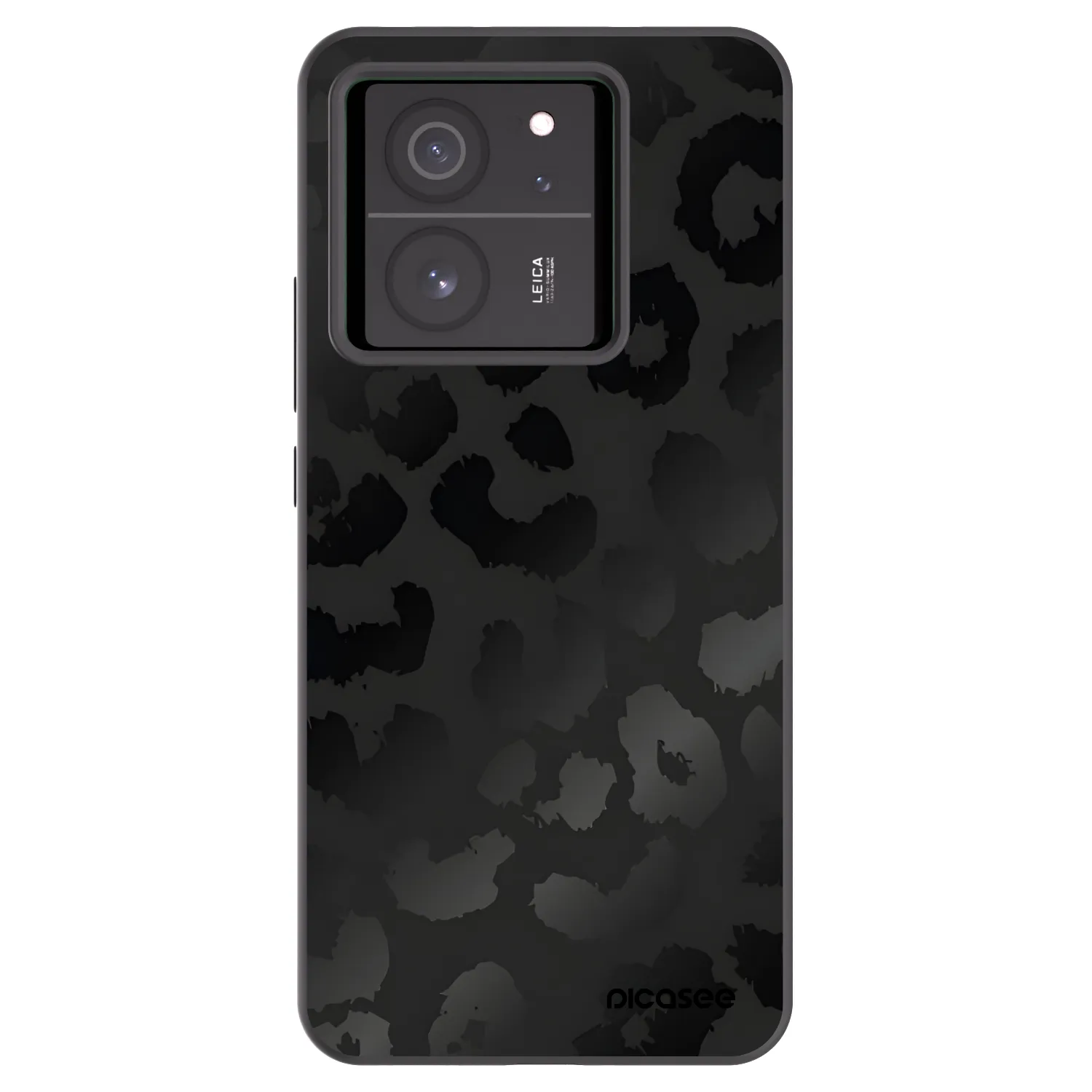 Picasee silikonski črni ovitek za Xiaomi 13T Pro - Midnight Leopard