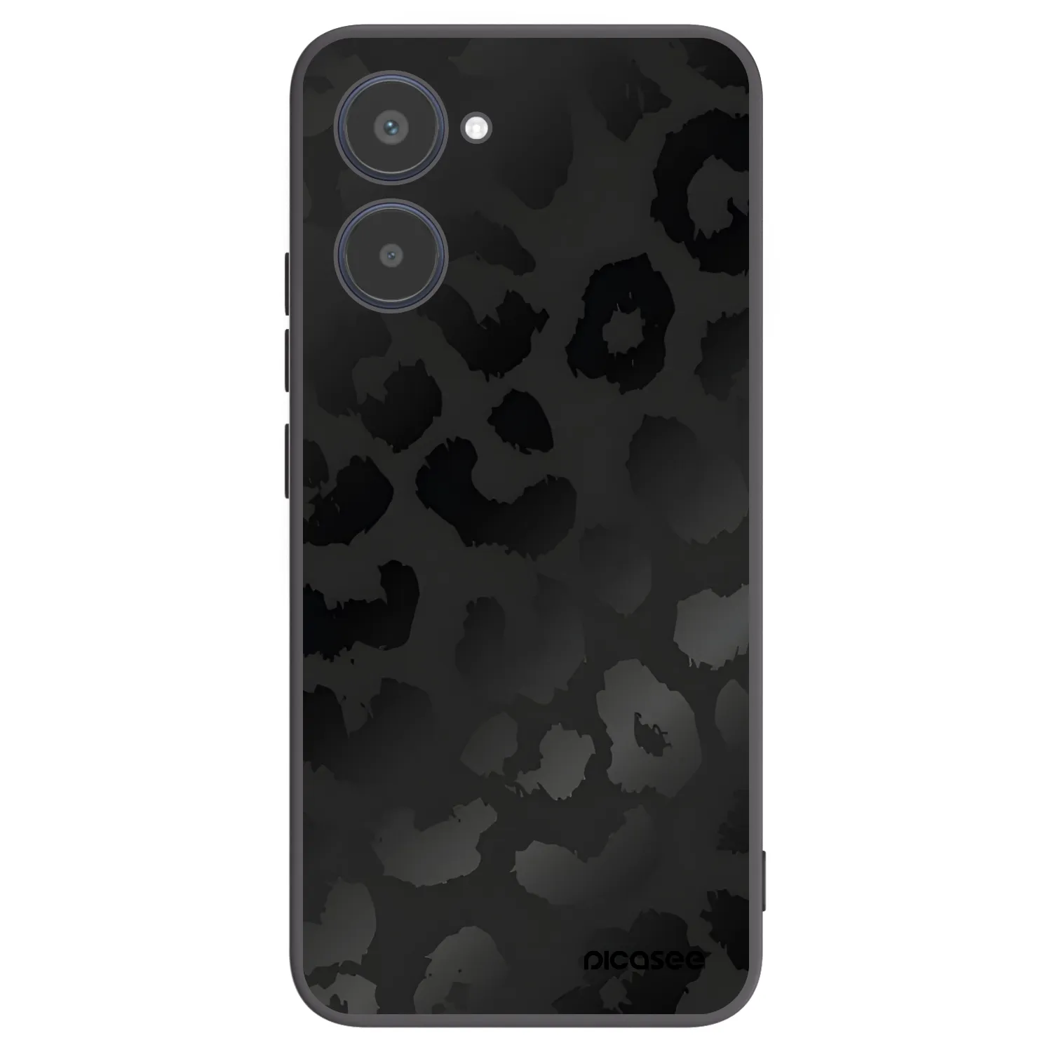 Picasee silikonski črni ovitek za Realme 10 4G - Midnight Leopard