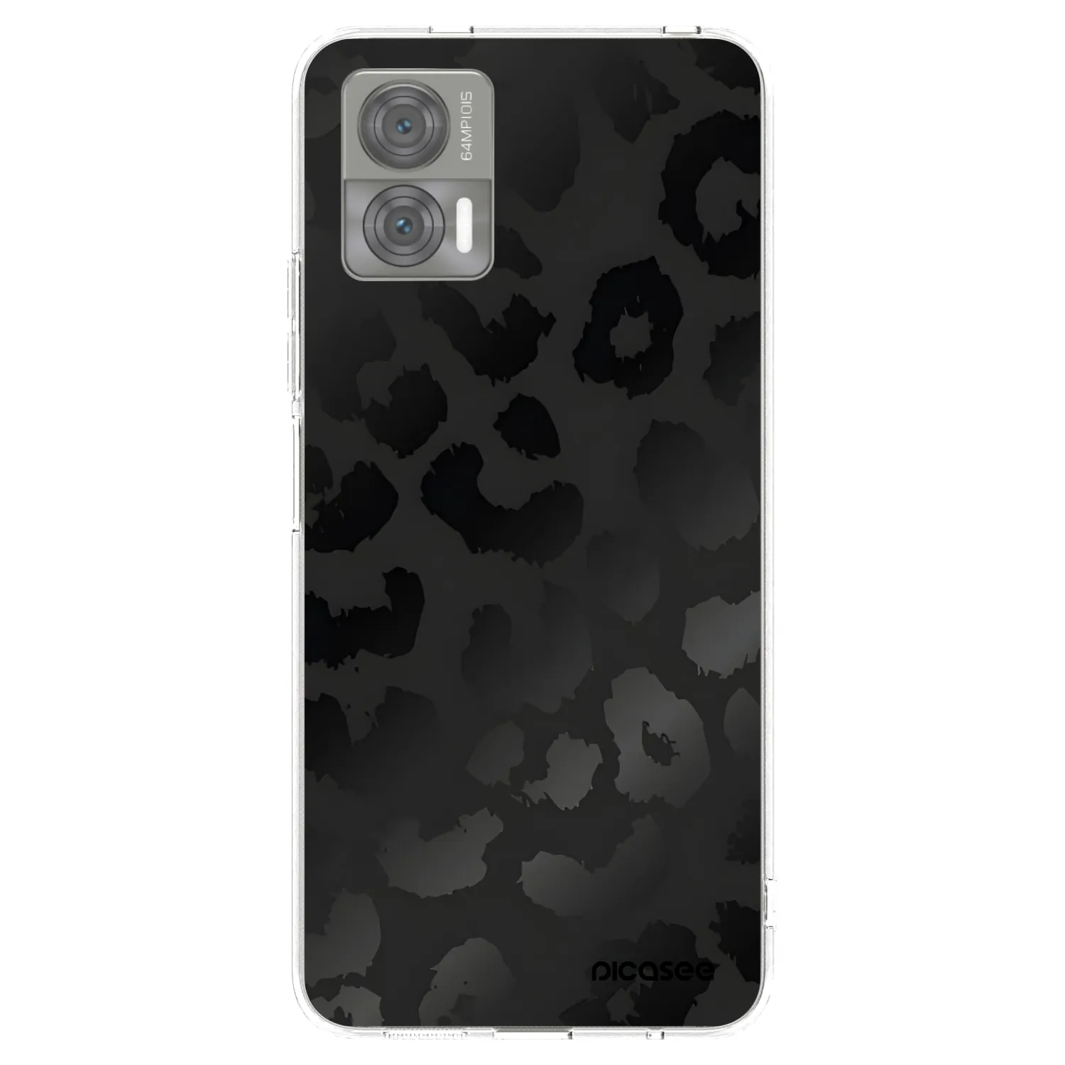 Picasee silikonski prozorni ovitek za Motorola Edge 30 Neo - Midnight Leopard