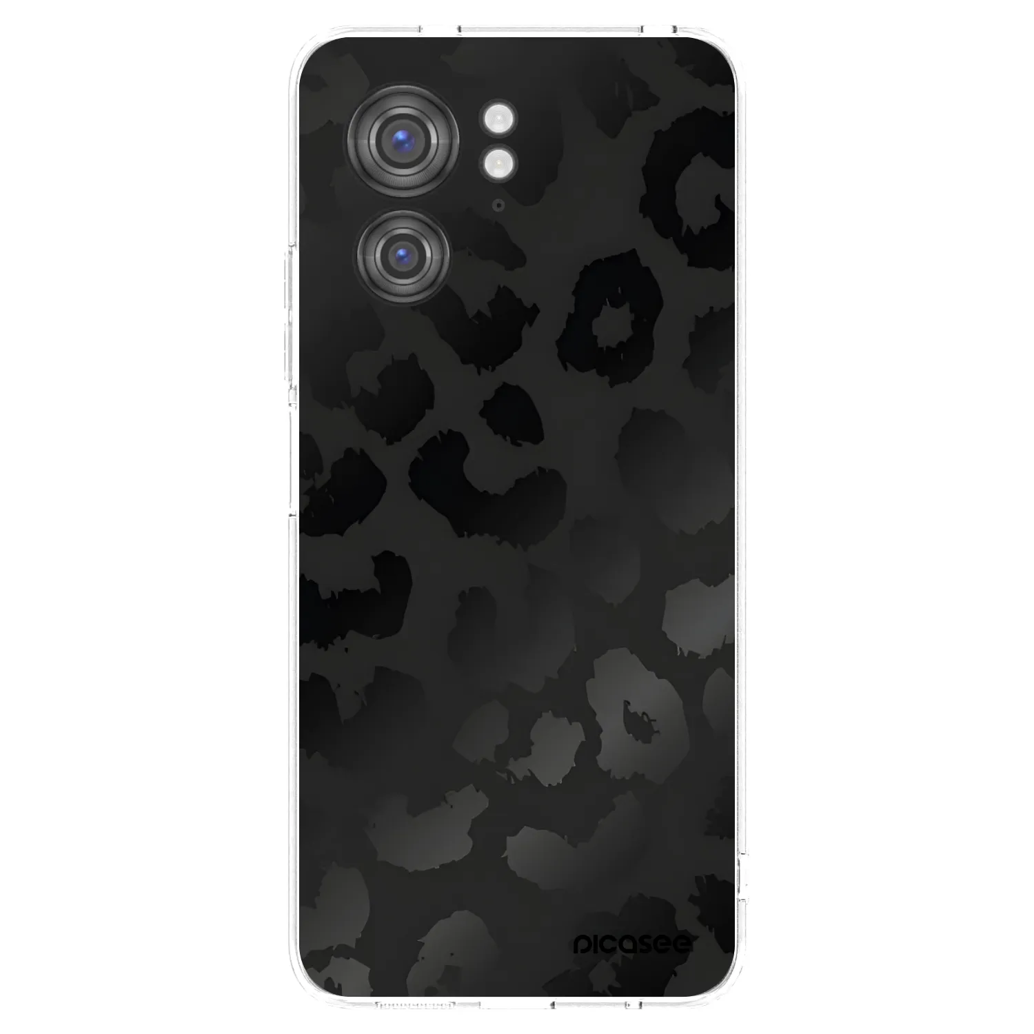 Picasee silikonski prozorni ovitek za Motorola Edge 40 - Midnight Leopard