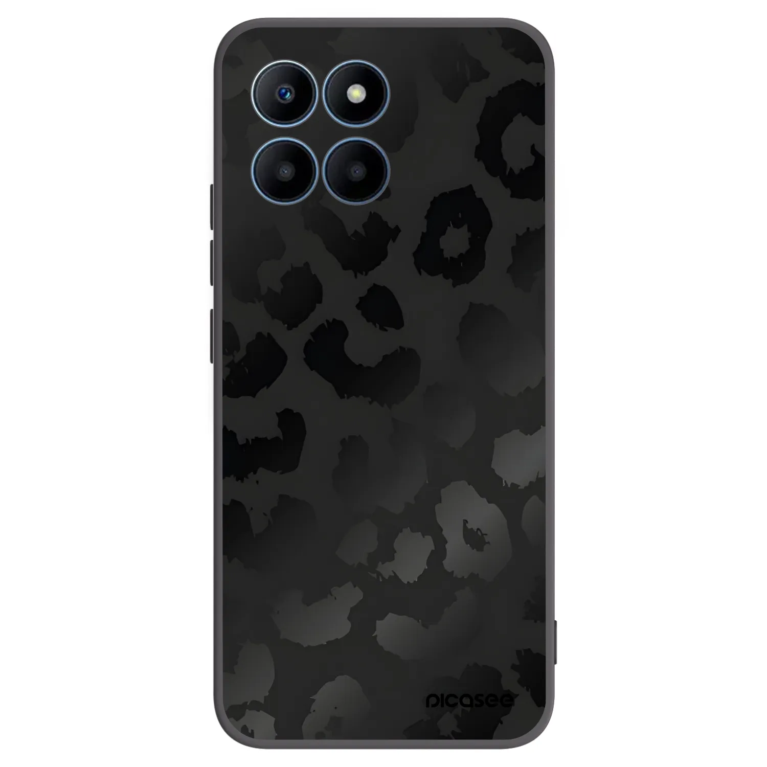 Picasee silikonski črni ovitek za Honor 70 Lite - Midnight Leopard