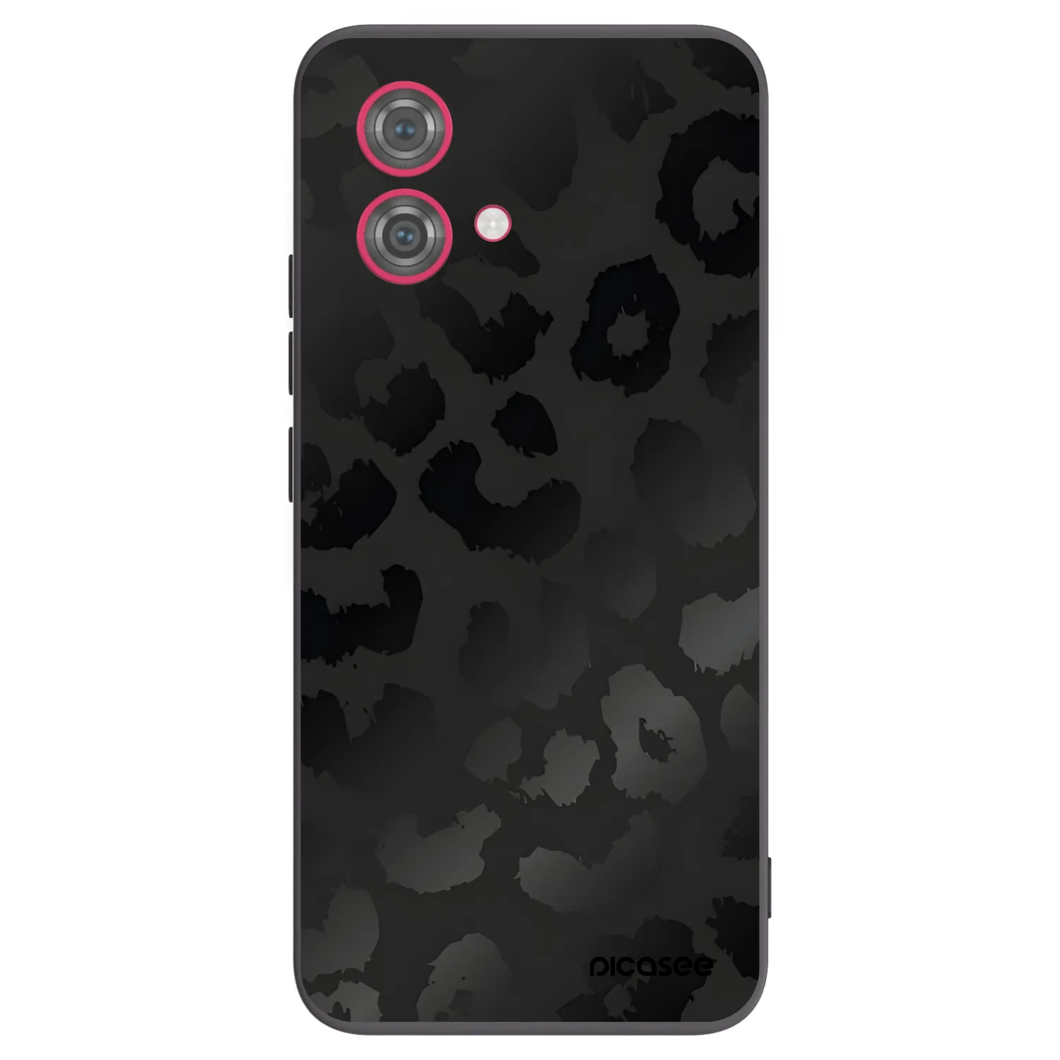 Picasee silikonski črni ovitek za Motorola Moto G84 5G - Midnight Leopard